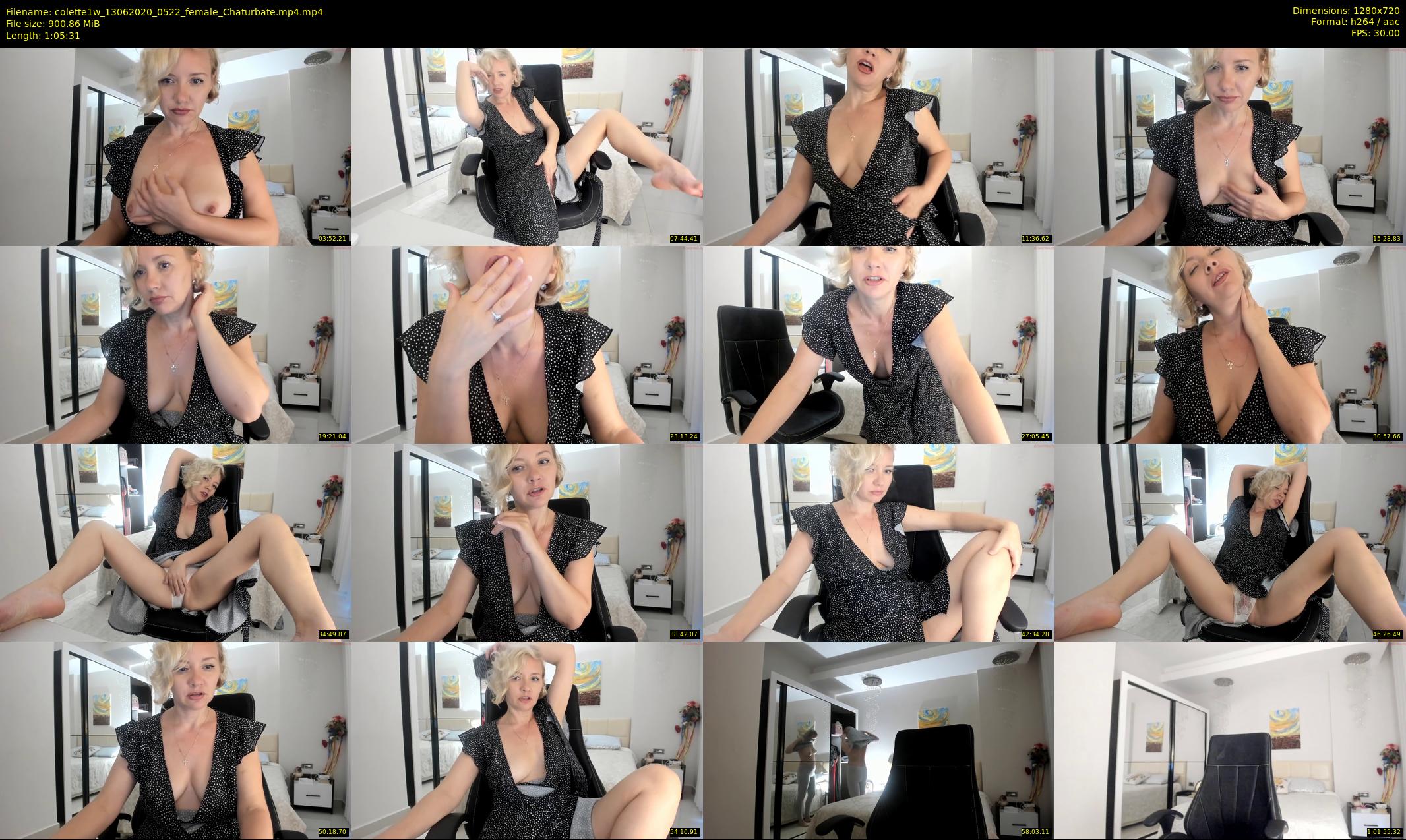 colette1w — 66 minute Chaturbate female cam show recording, 720p, Jun 13, 2020