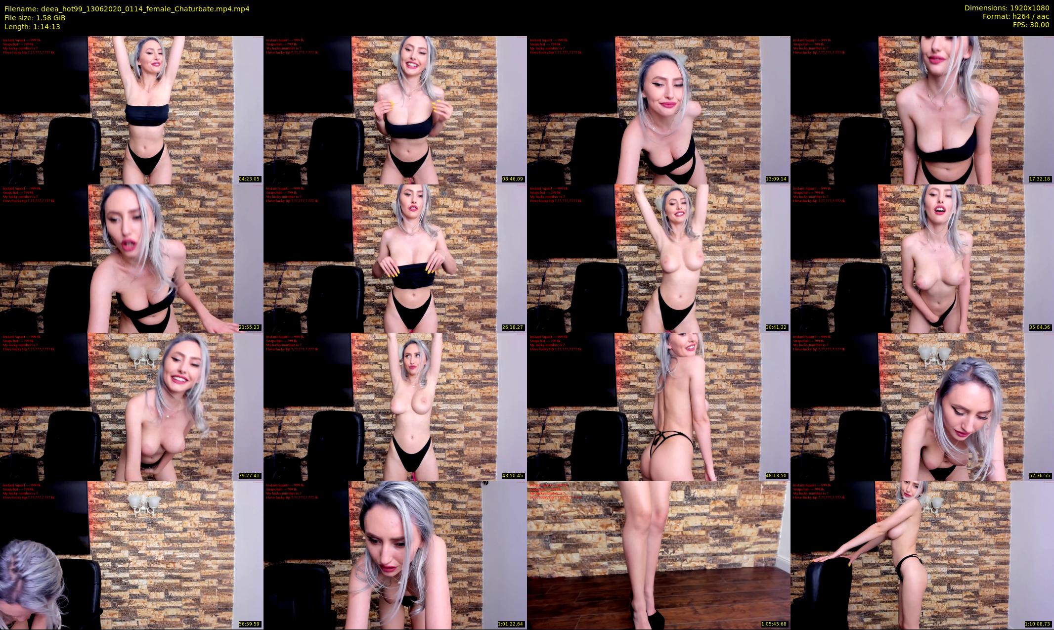 deea_hot99 — 75 minute Chaturbate female cam show recording, 1080p, Jun 13, 2020