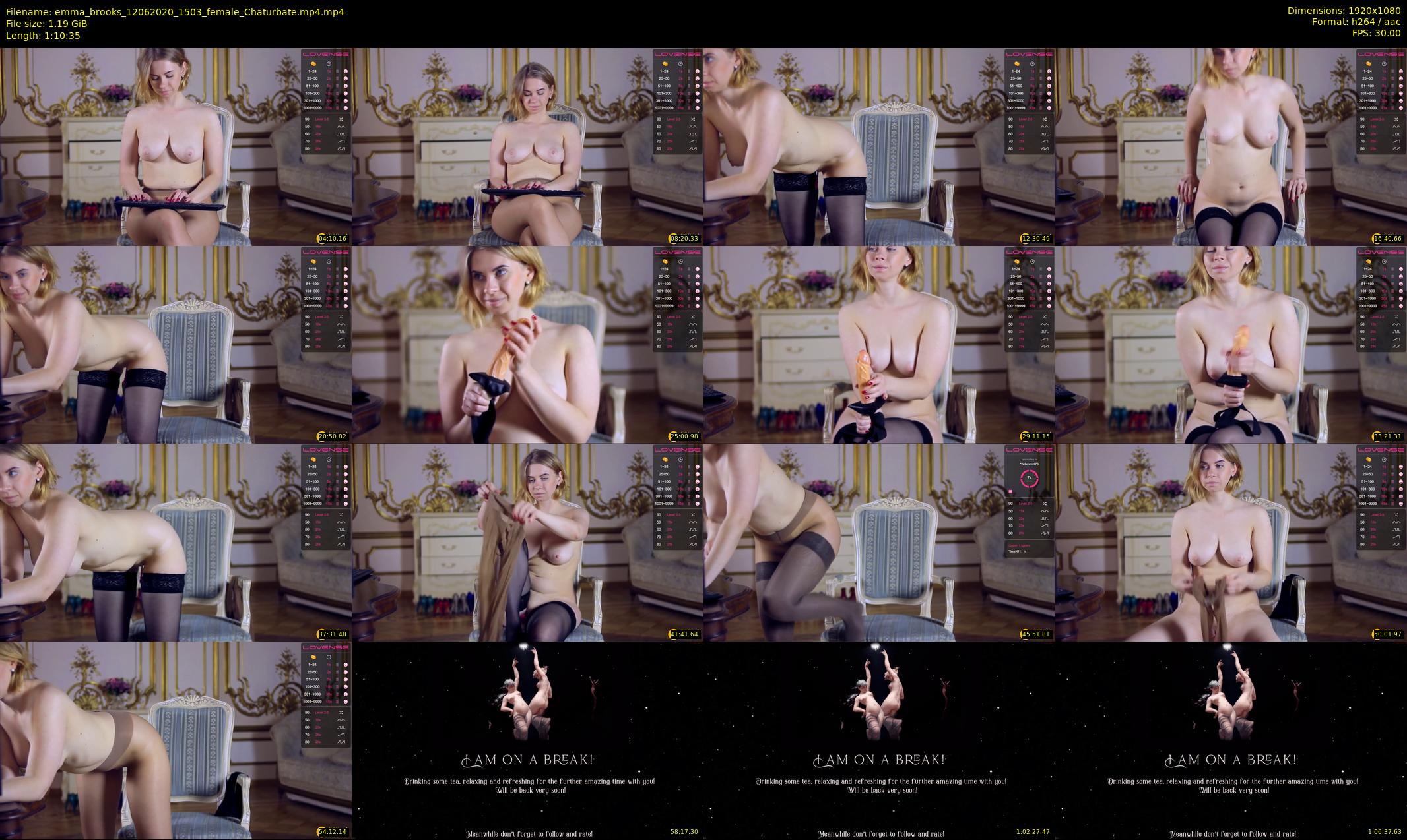 emma_brooks — 71 minute Chaturbate female cam show recording, 1080p, Jun 12, 2020