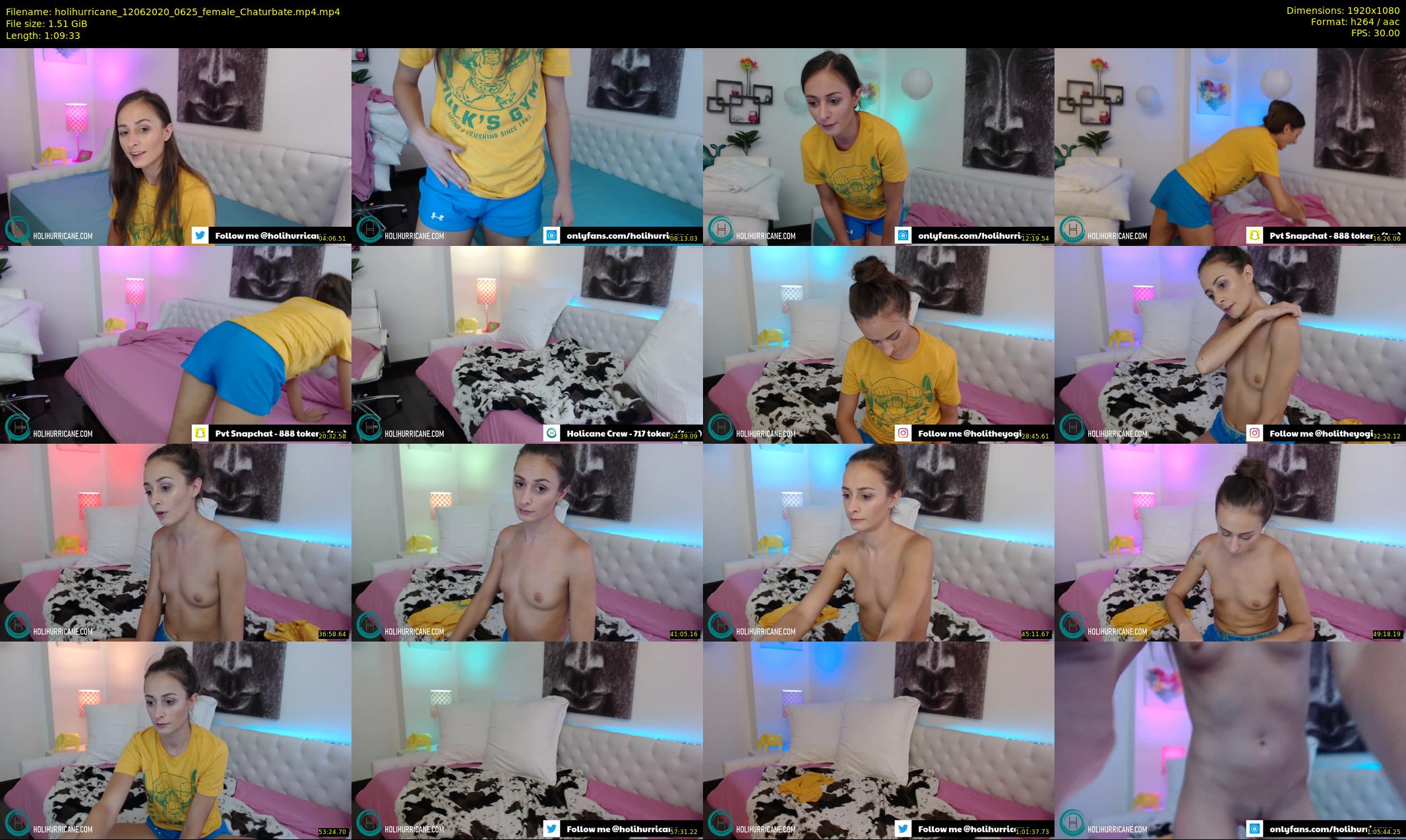 holihurricane — 70 minute Chaturbate female cam show recording, 1080p, Jun 12, 2020
