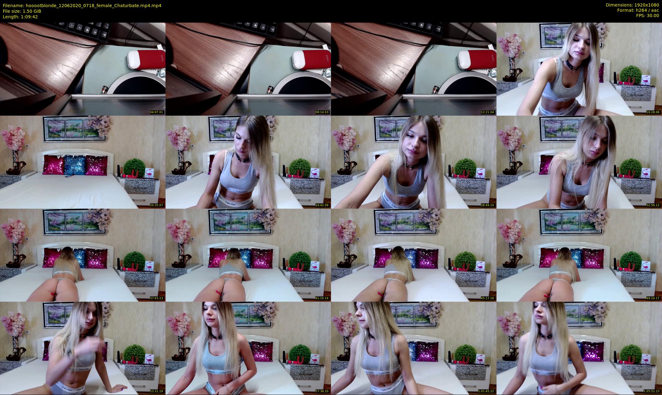 hooootblonde — 70 minute Chaturbate female cam show recording, 1080p, Jun 12, 2020