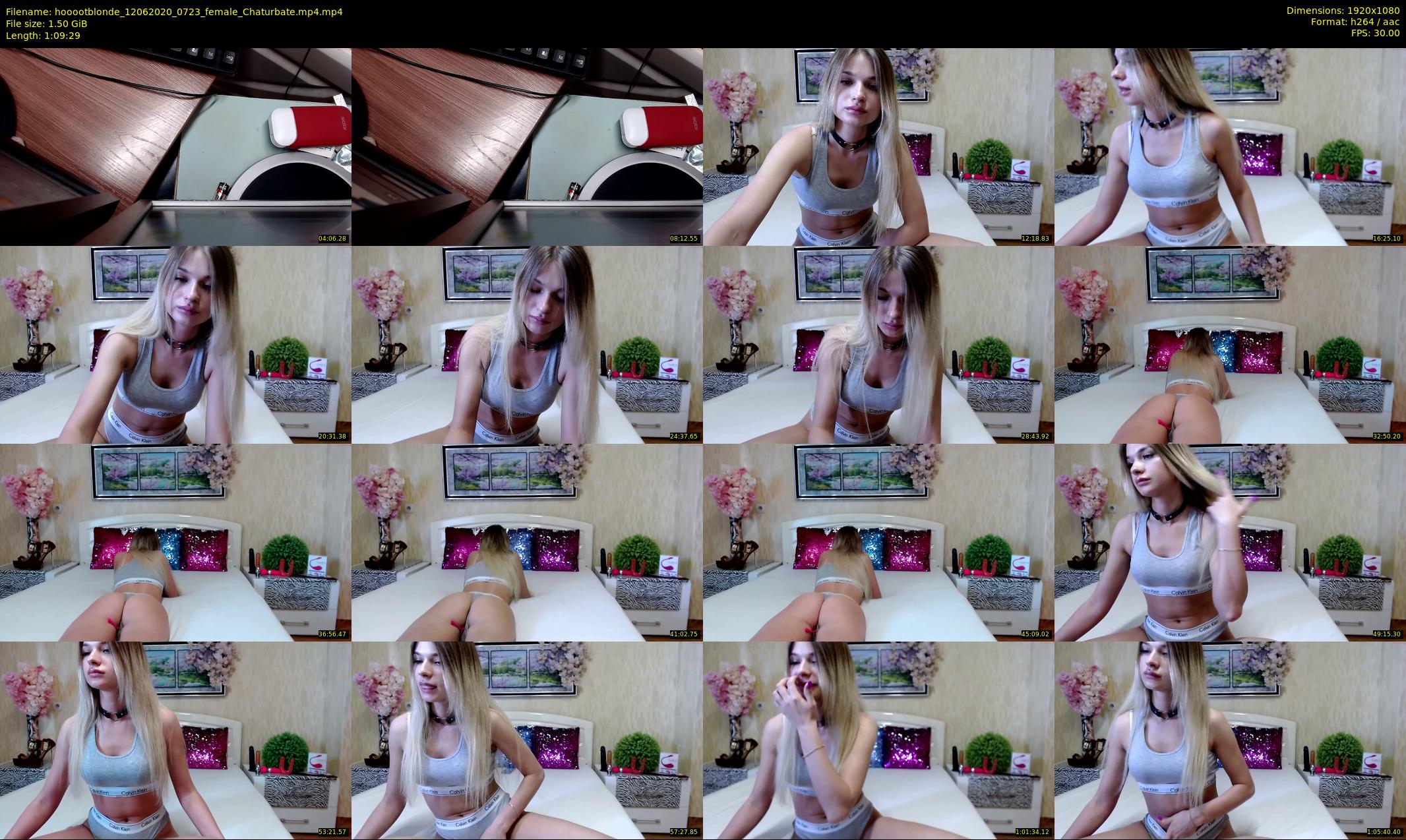 hooootblonde — 70 minute Chaturbate female cam show recording, 1080p, Jun 12, 2020