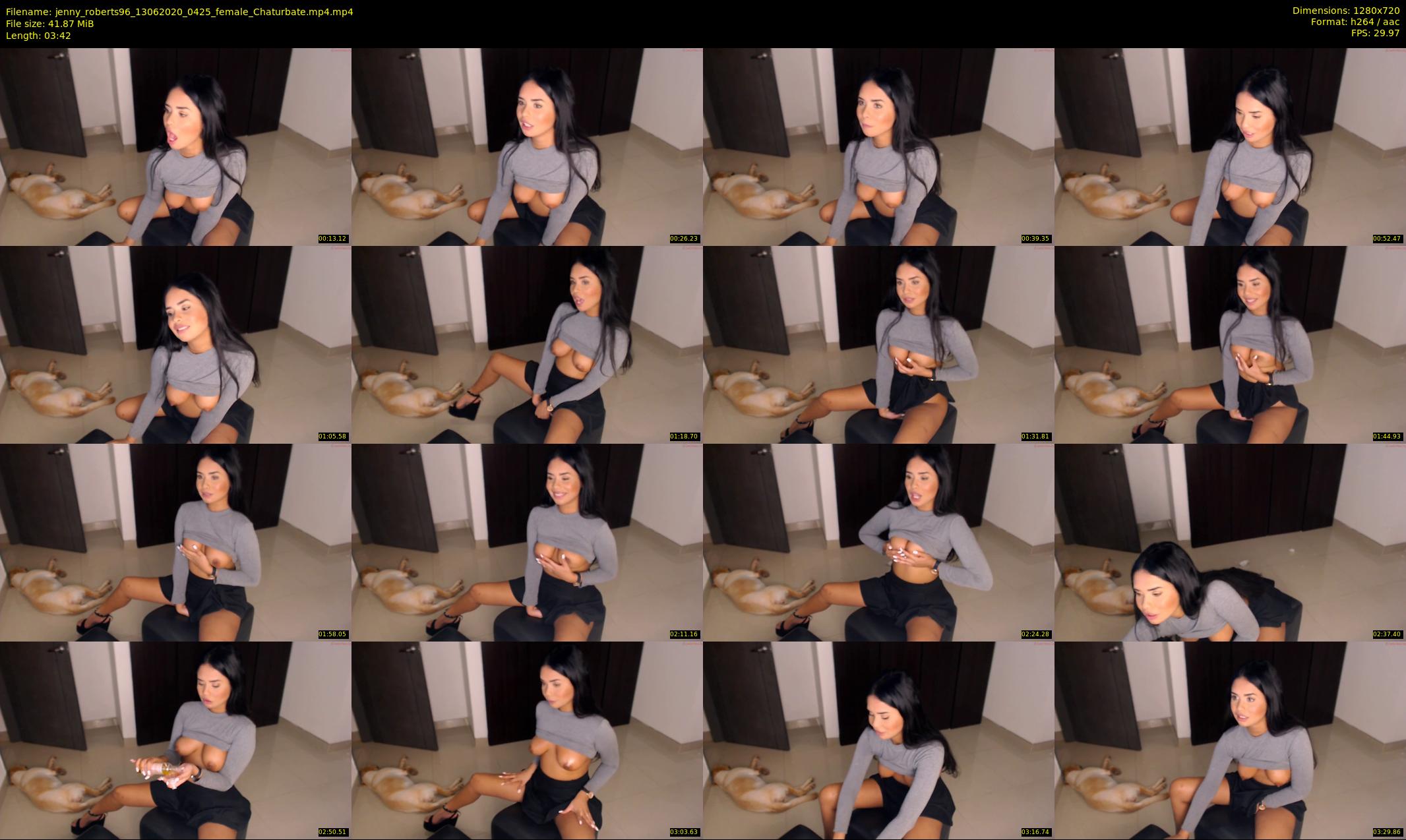 jenny_roberts96 — 4 minute Chaturbate female cam show recording, 720p, Jun 13, 2020