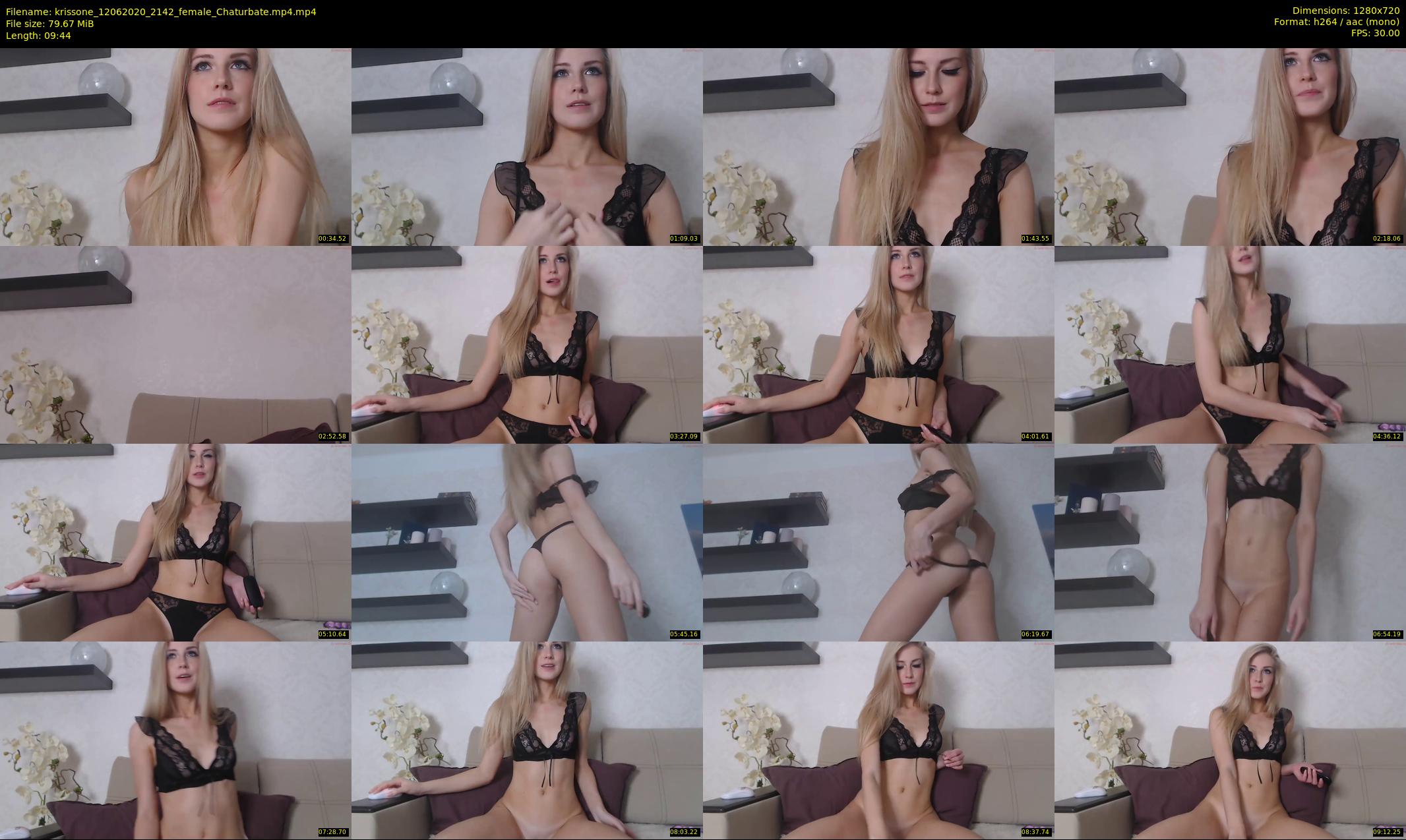 krissone — 10 minute Chaturbate female cam show recording, 720p, Jun 12, 2020