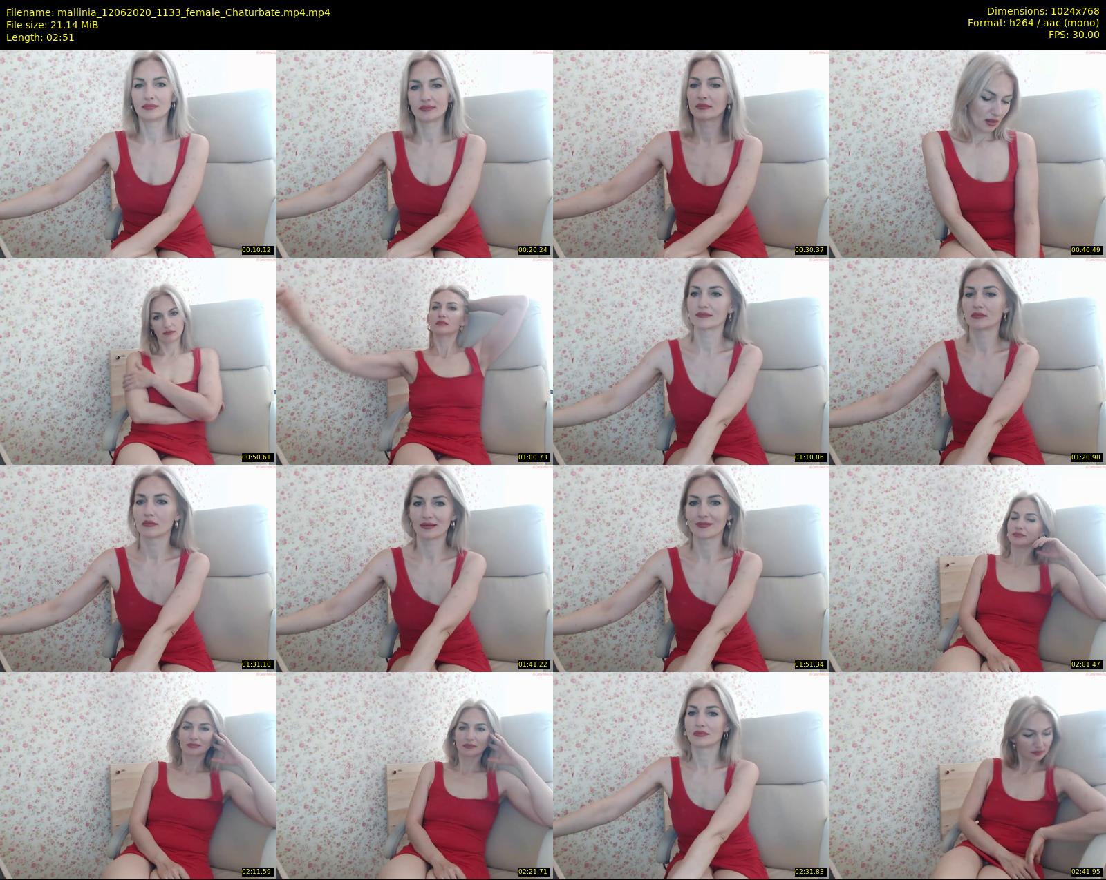 mallinia — 3 minute Chaturbate female cam show recording, 720p, Jun 12, 2020