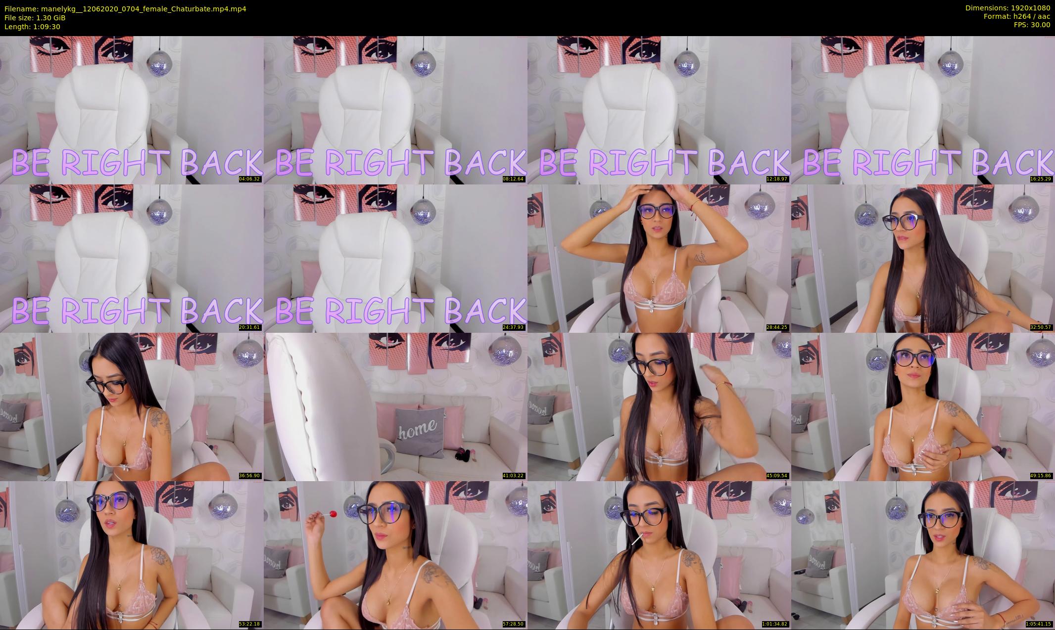 manelykg_ — 70 minute Chaturbate female cam show recording, 1080p, Jun 12, 2020
