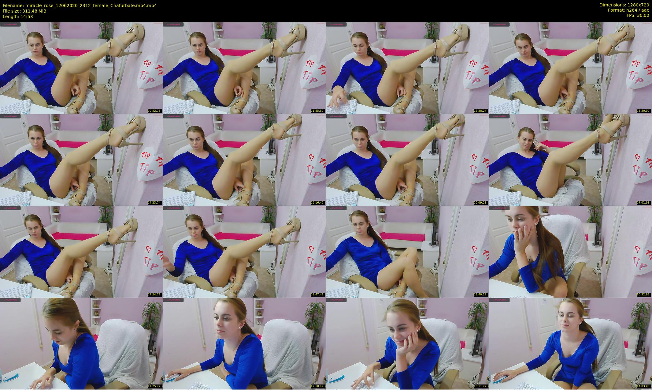 miracle_rose — 15 minute Chaturbate female cam show recording, 720p, Jun 12, 2020