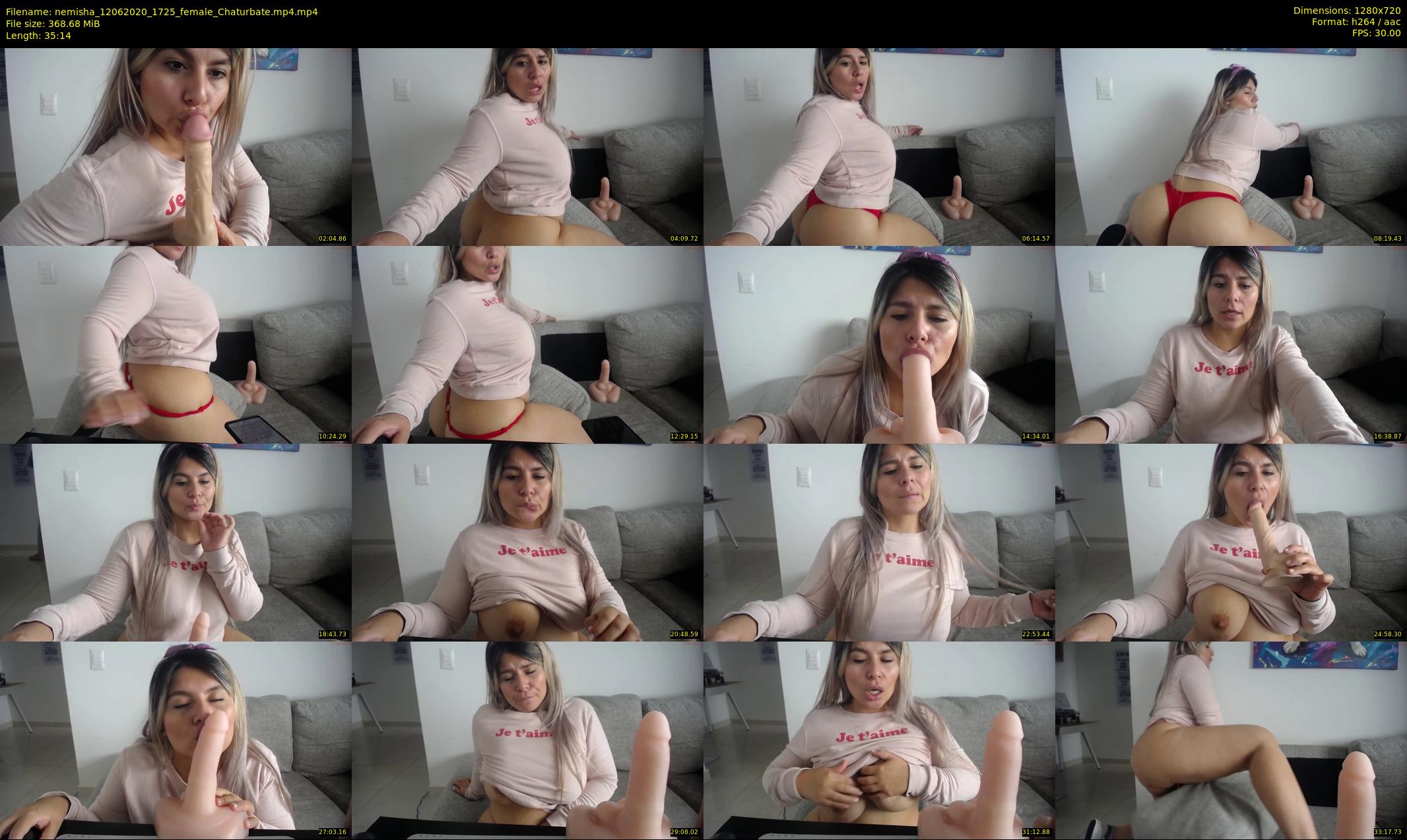 nemisha — 36 minute Chaturbate female cam show recording, 720p, Jun 12, 2020