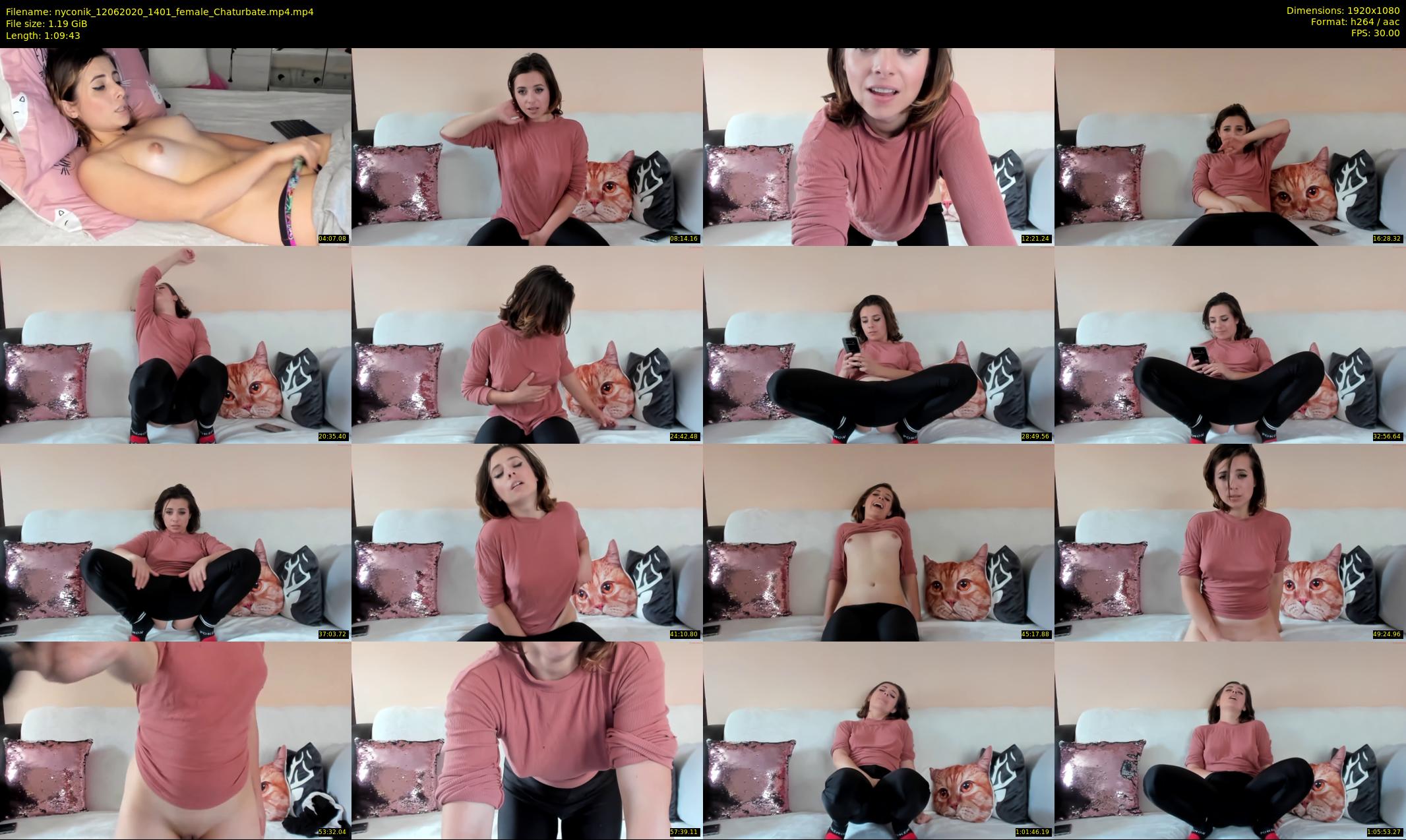 nyconik — 70 minute Chaturbate female cam show recording, 1080p, Jun 12, 2020