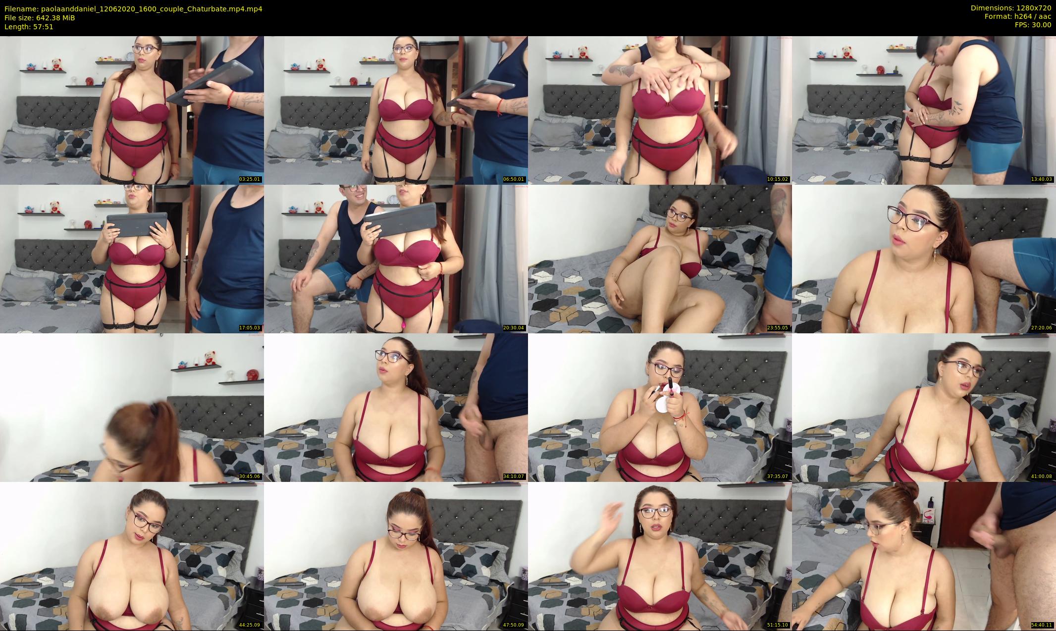 paolaanddaniel — 58 minute Chaturbate couple cam show recording, 720p, Jun 12, 2020