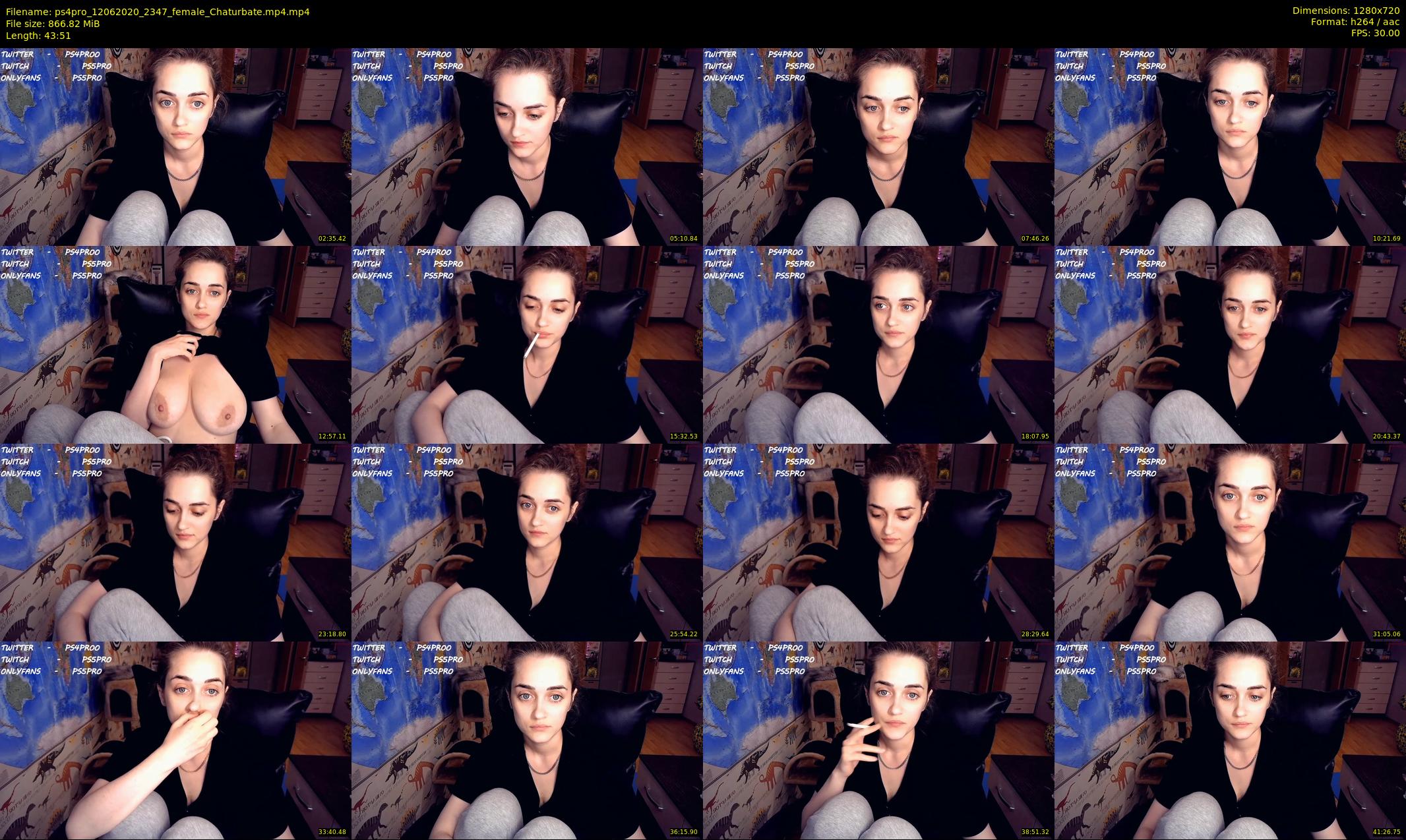 ps4pro — 44 minute Chaturbate female cam show recording, 720p, Jun 12, 2020