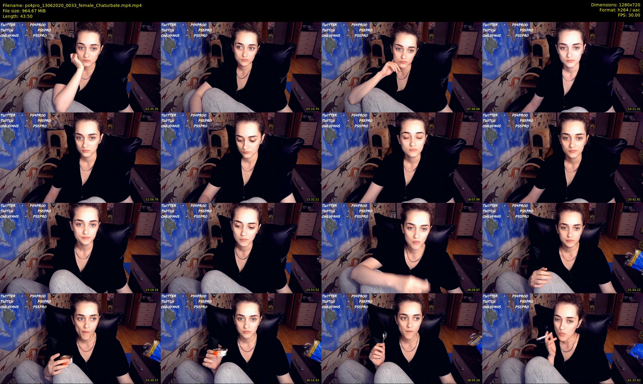 ps4pro — 44 minute Chaturbate female cam show recording, 720p, Jun 13, 2020