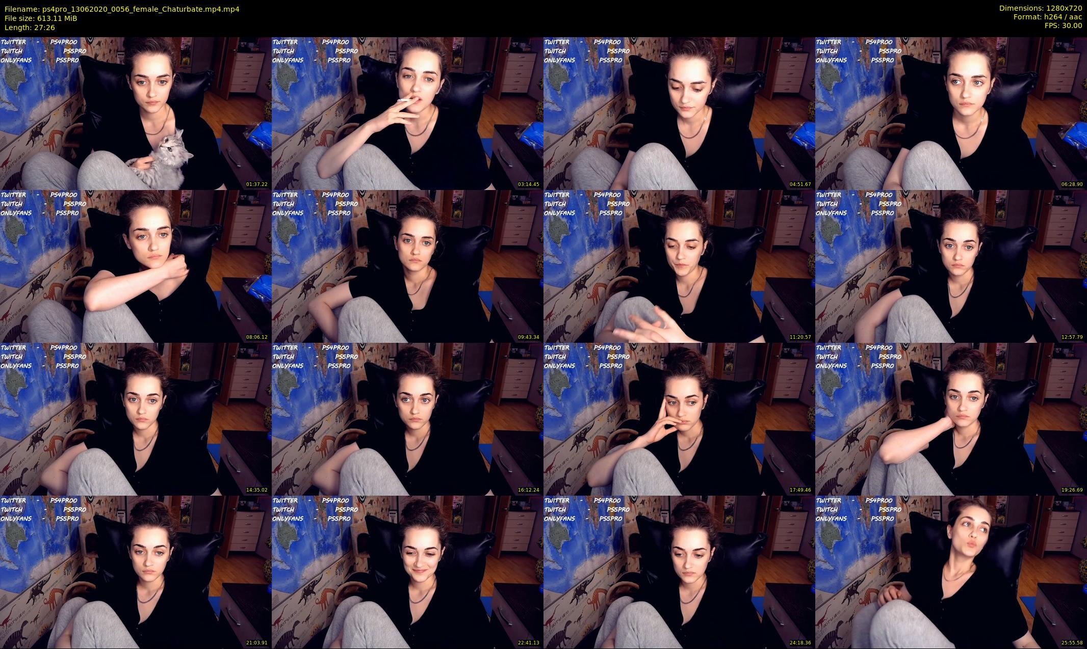 ps4pro — 28 minute Chaturbate female cam show recording, 720p, Jun 13, 2020