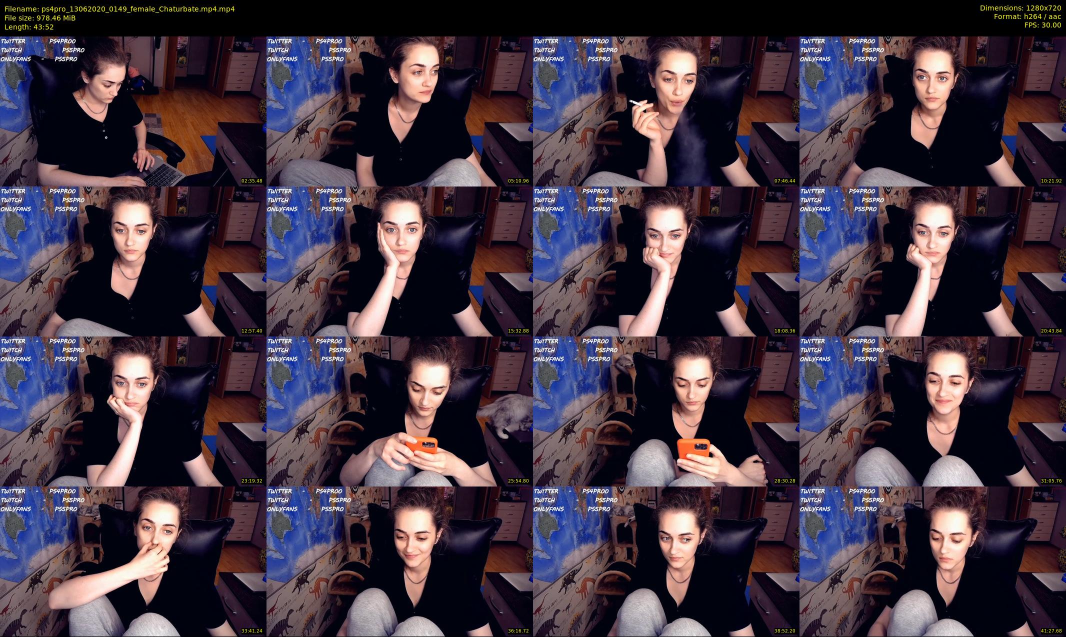 ps4pro — 44 minute Chaturbate female cam show recording, 720p, Jun 13, 2020