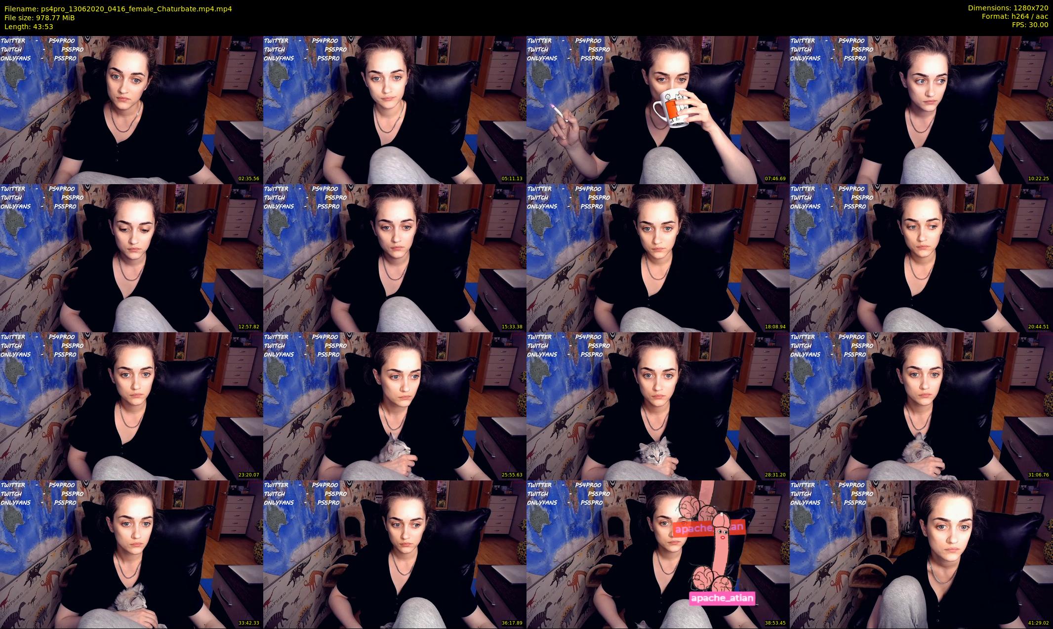 ps4pro — 44 minute Chaturbate female cam show recording, 720p, Jun 13, 2020