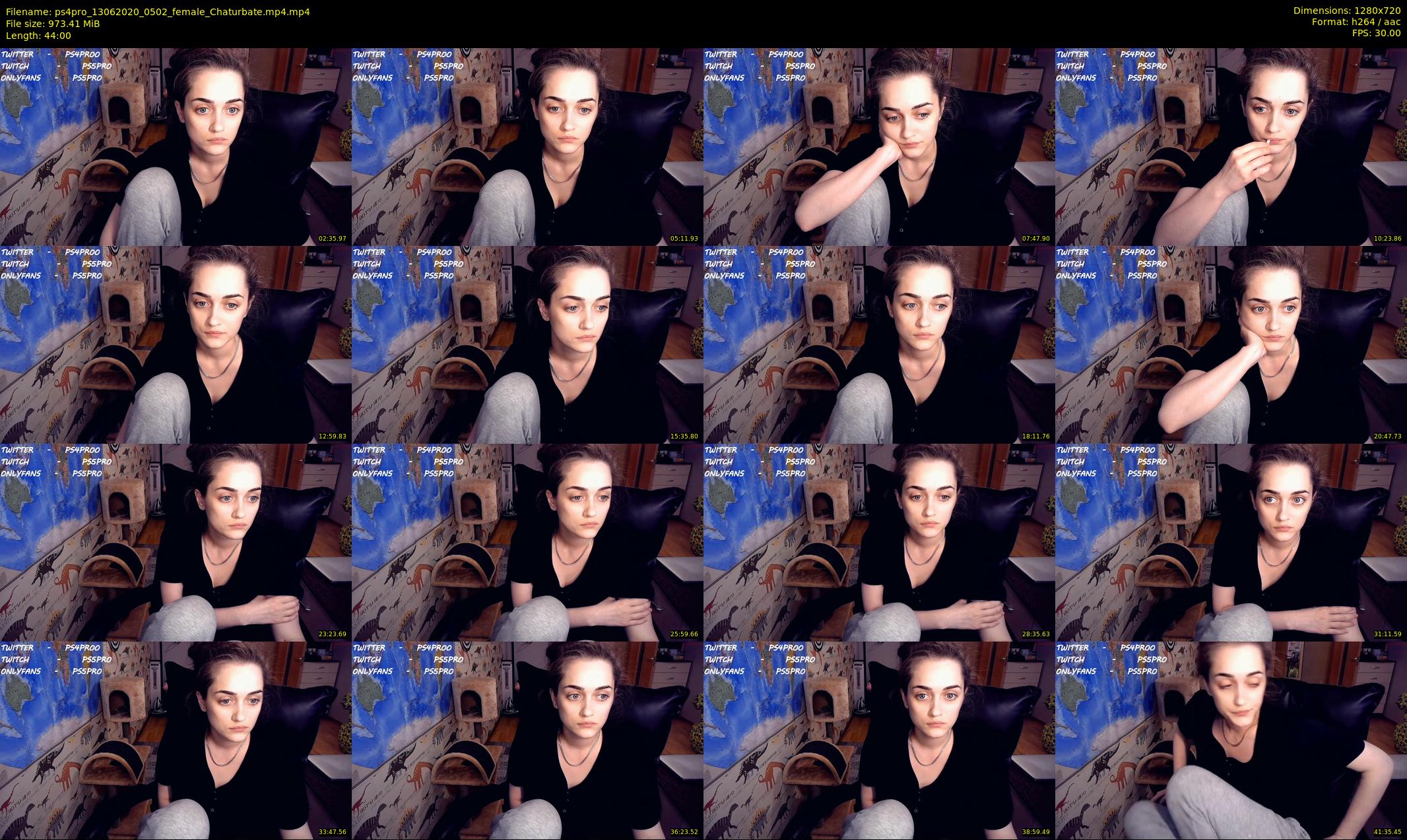 ps4pro — 44 minute Chaturbate female cam show recording, 720p, Jun 13, 2020