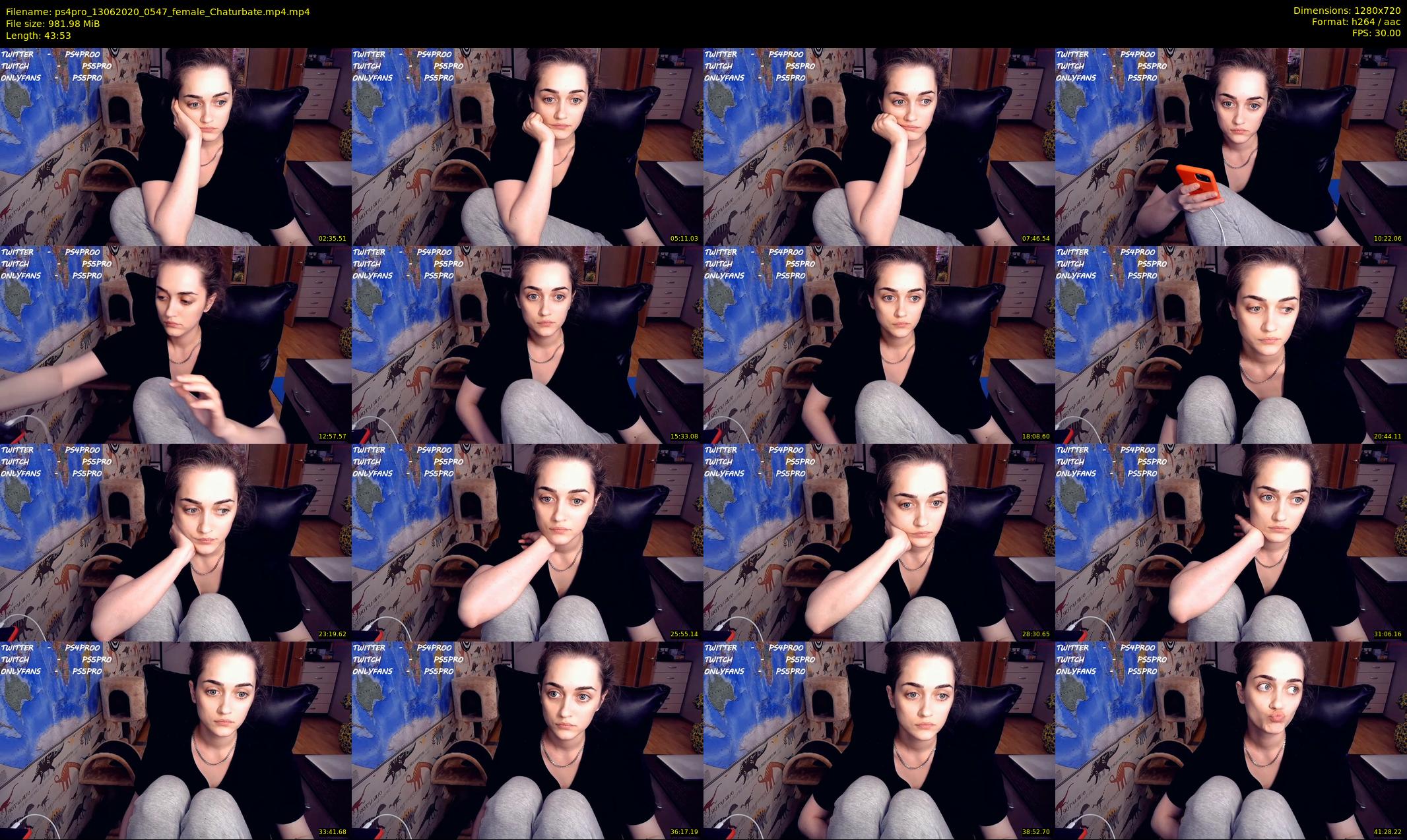 ps4pro — 44 minute Chaturbate female cam show recording, 720p, Jun 13, 2020