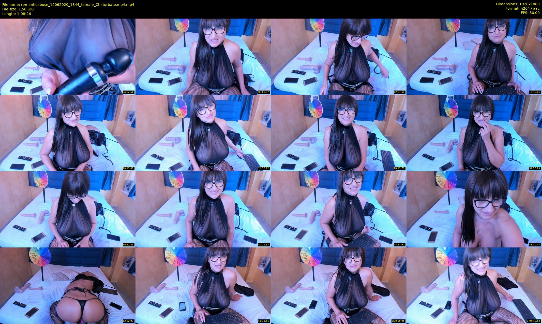 romanticabuse — 69 minute Chaturbate female cam show recording, 1080p, Jun 12, 2020