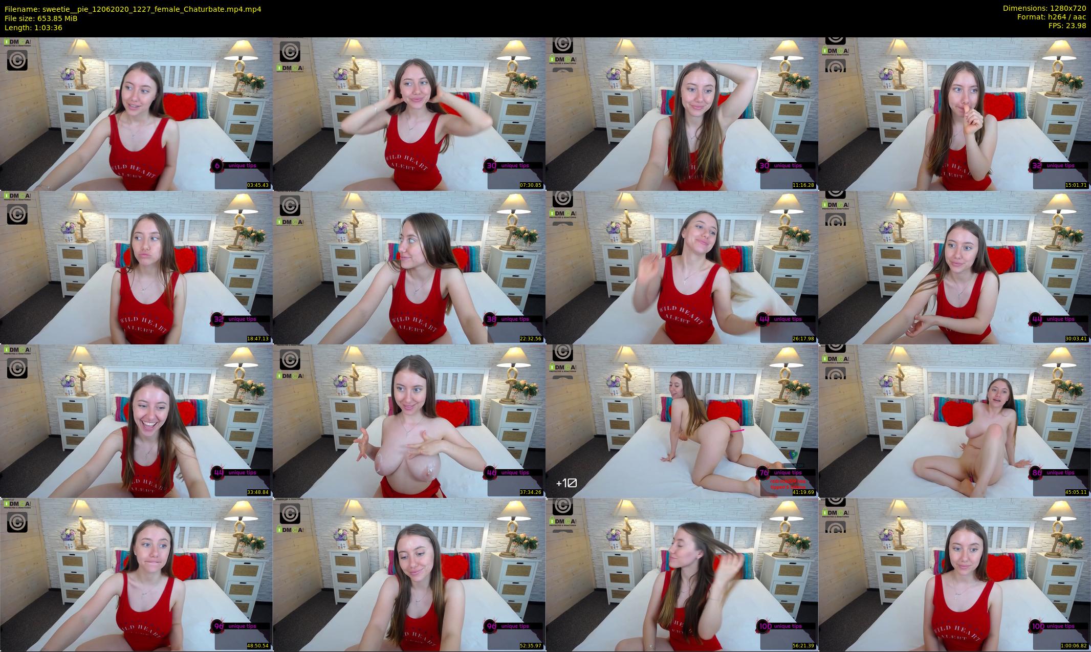 sweetie__pie — 64 minute Chaturbate female cam show recording, 720p, Jun 12, 2020