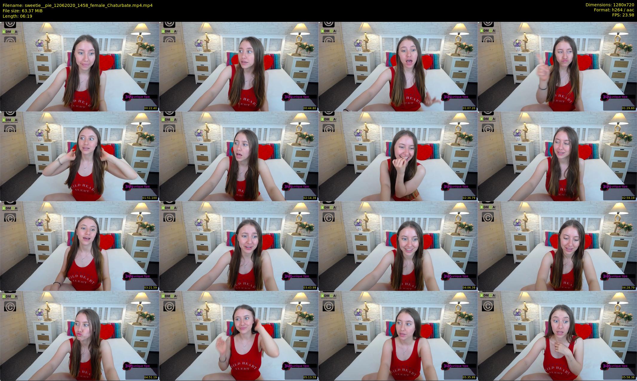 sweetie__pie — 7 minute Chaturbate female cam show recording, 720p, Jun 12, 2020