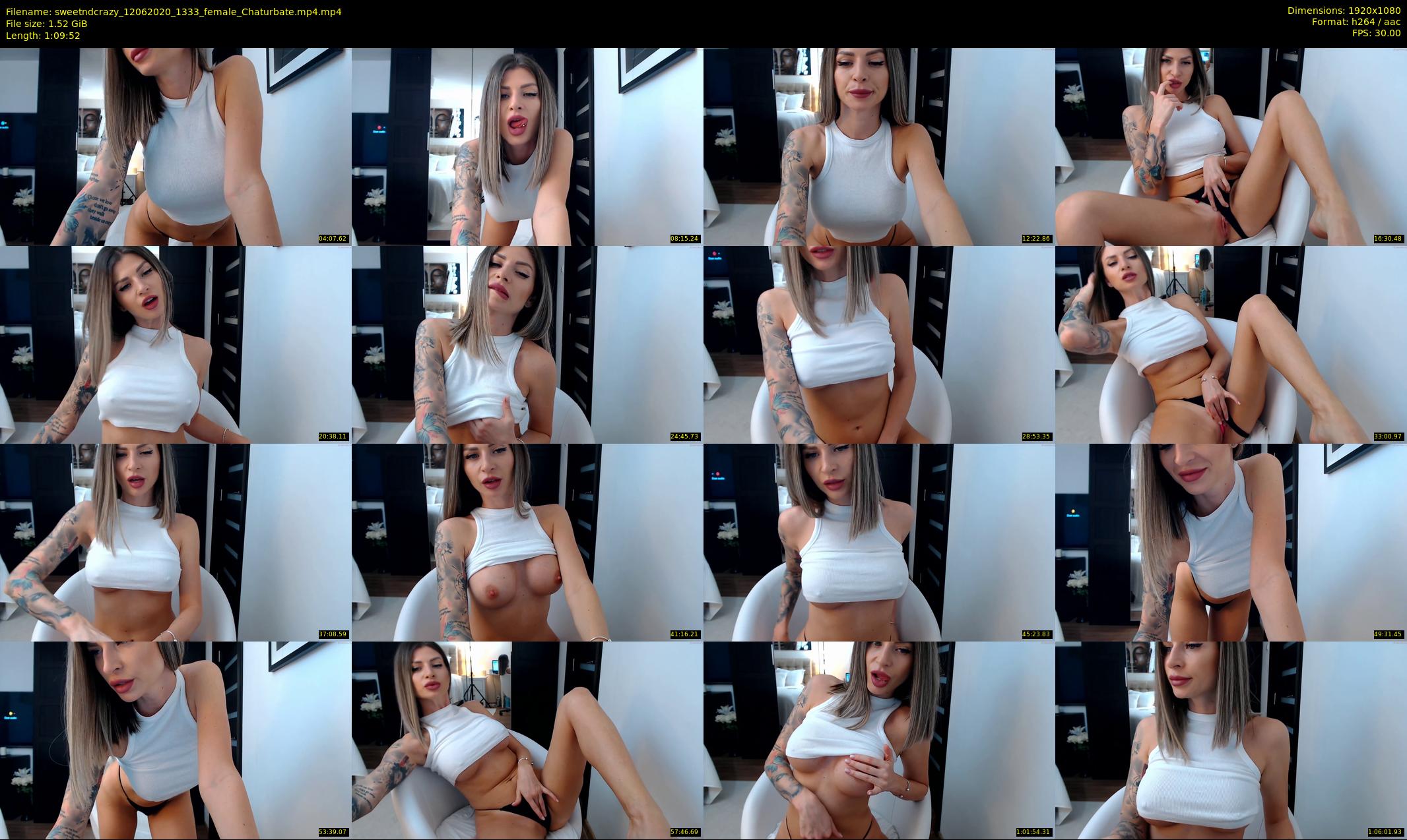 sweetndcrazy — 70 minute Chaturbate female cam show recording, 1080p, Jun 12, 2020