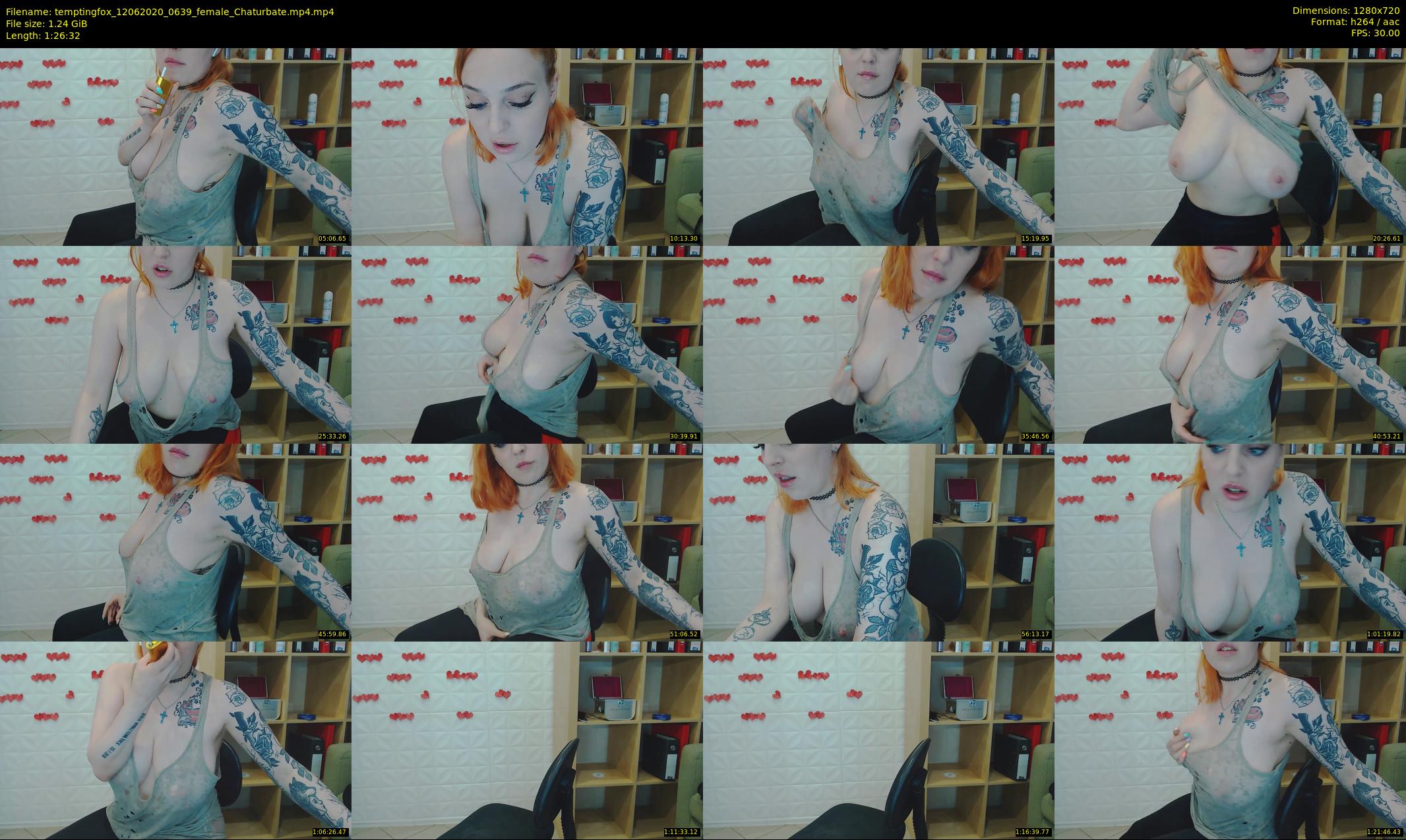 temptingfox — 87 minute Chaturbate female cam show recording, 720p, Jun 12, 2020