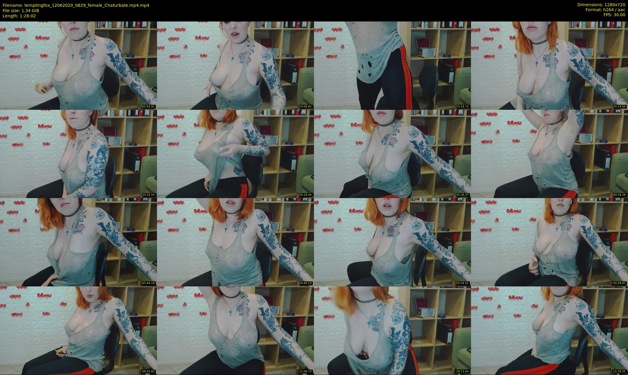 temptingfox — 87 minute Chaturbate female cam show recording, 720p, Jun 12, 2020