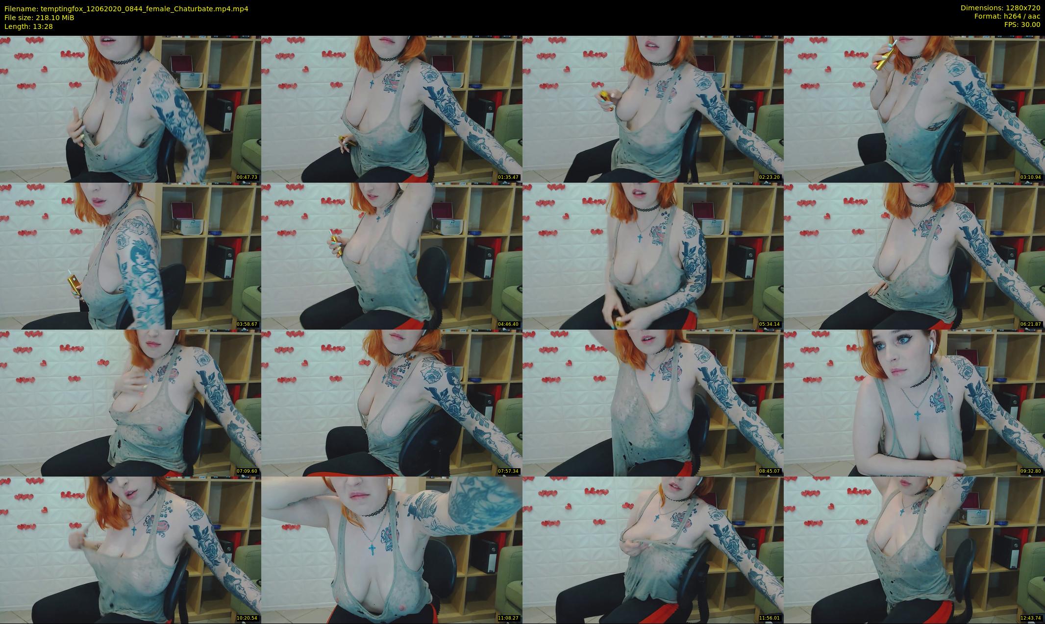 temptingfox — 14 minute Chaturbate female cam show recording, 720p, Jun 12, 2020