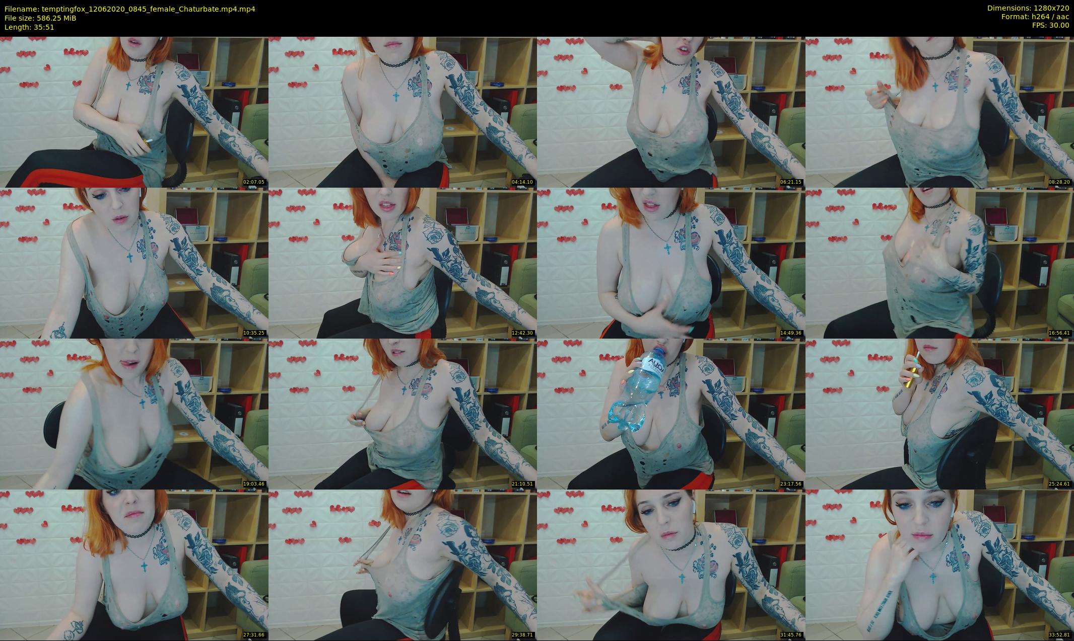 temptingfox — 36 minute Chaturbate female cam show recording, 720p, Jun 12, 2020