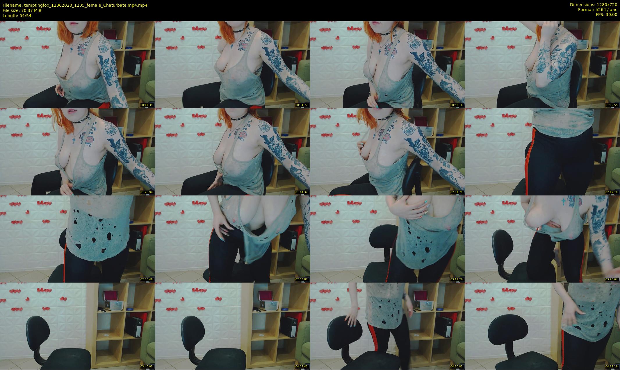temptingfox — 5 minute Chaturbate female cam show recording, 720p, Jun 12, 2020