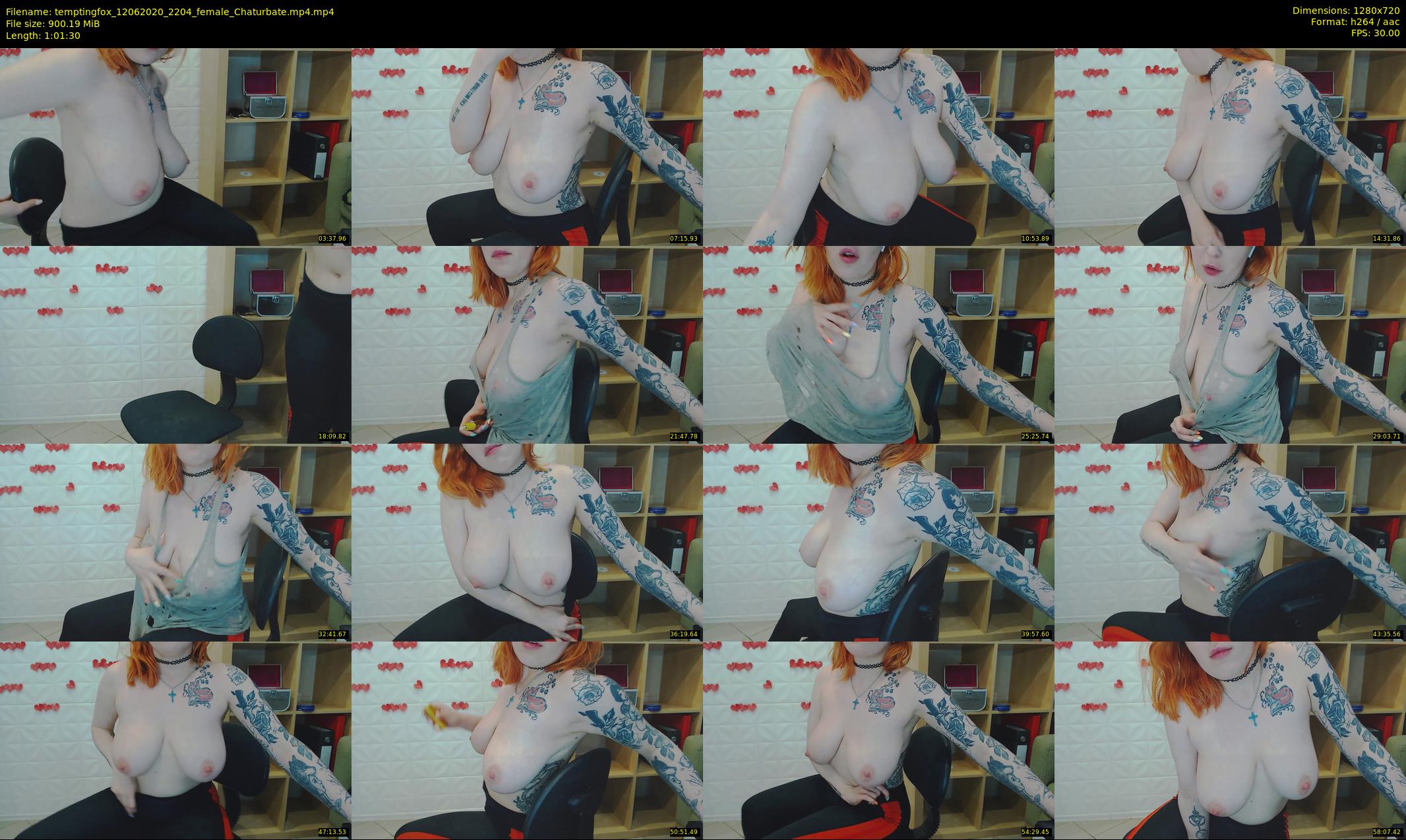 temptingfox — 62 minute Chaturbate female cam show recording, 720p, Jun 12, 2020