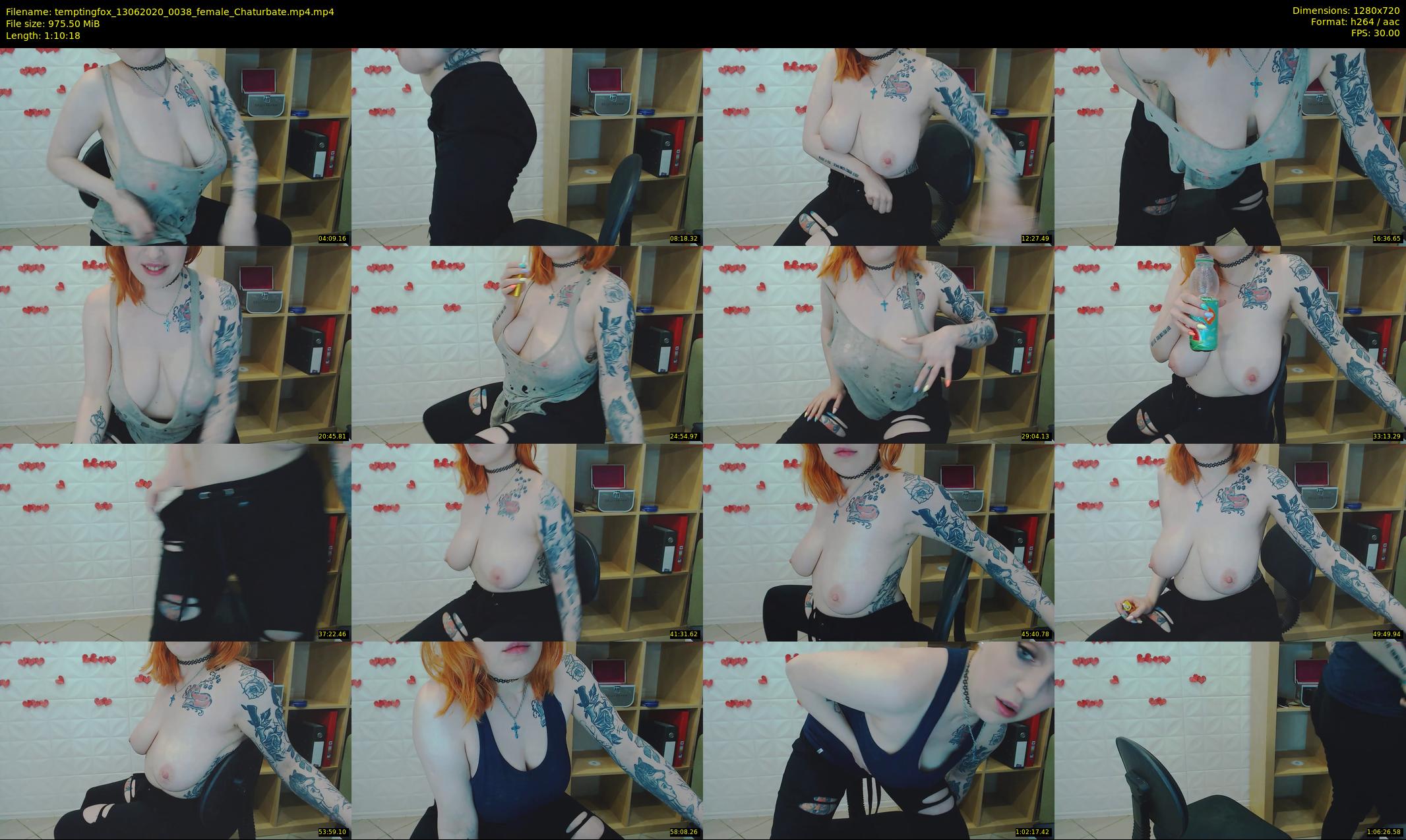 temptingfox — 71 minute Chaturbate female cam show recording, 720p, Jun 13, 2020