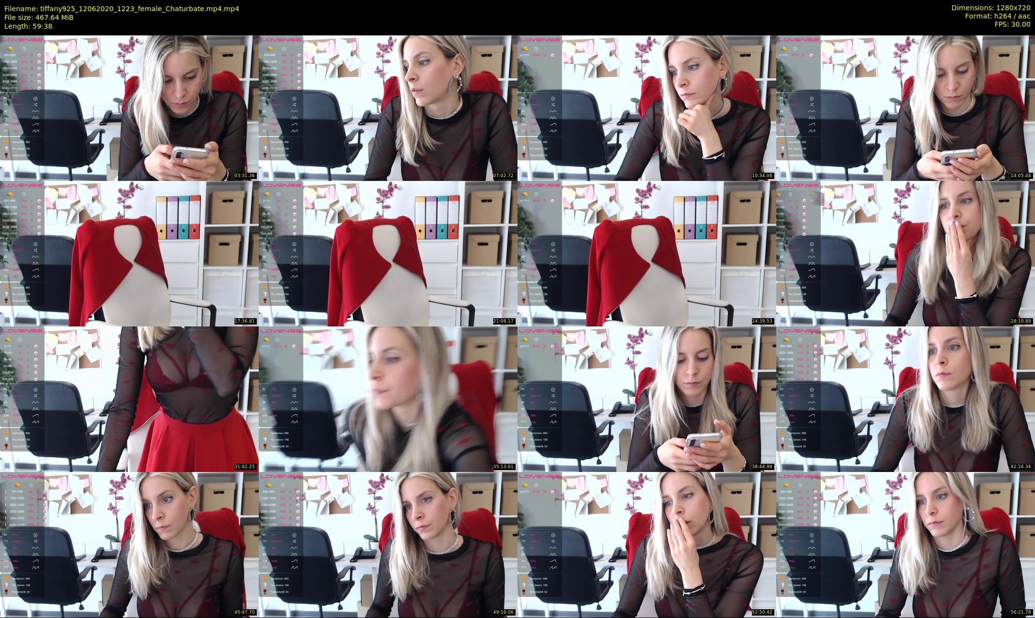 tiffany925 — 60 minute Chaturbate female cam show recording, 720p, Jun 12, 2020