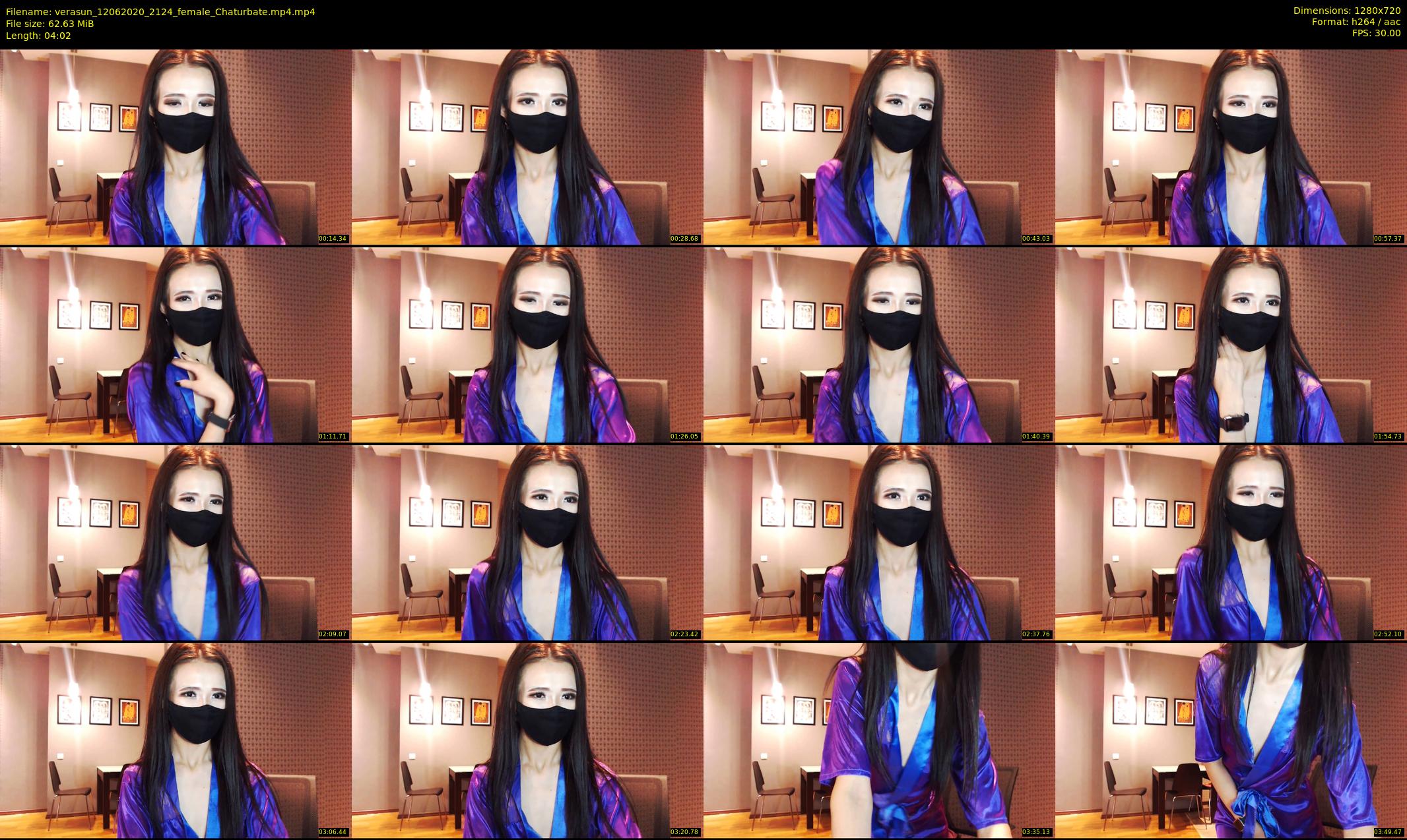 verasun — 5 minute Chaturbate female cam show recording, 720p, Jun 12, 2020