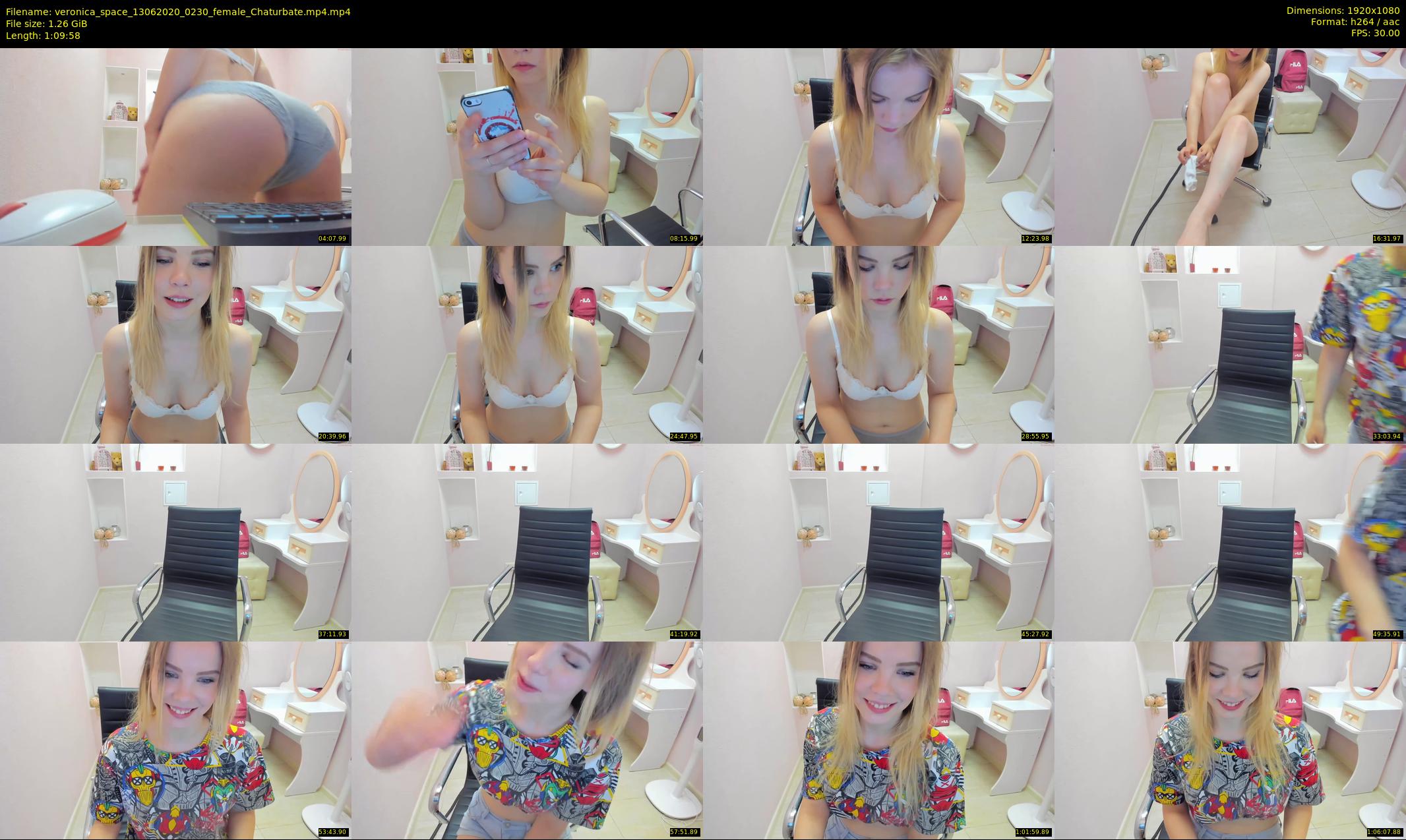 veronica_space — 70 minute Chaturbate female cam show recording, 1080p, Jun 13, 2020