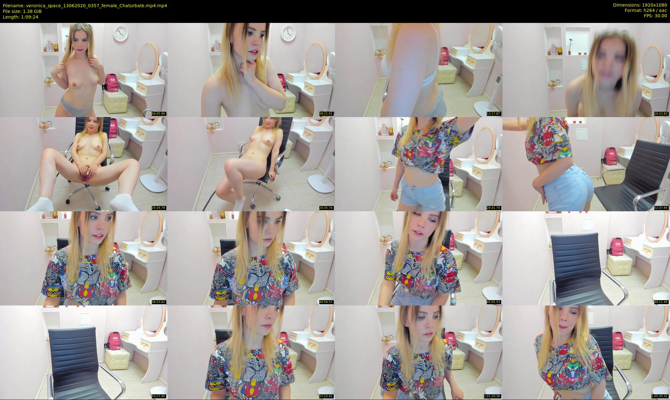 veronica_space — 70 minute Chaturbate female cam show recording, 1080p, Jun 13, 2020