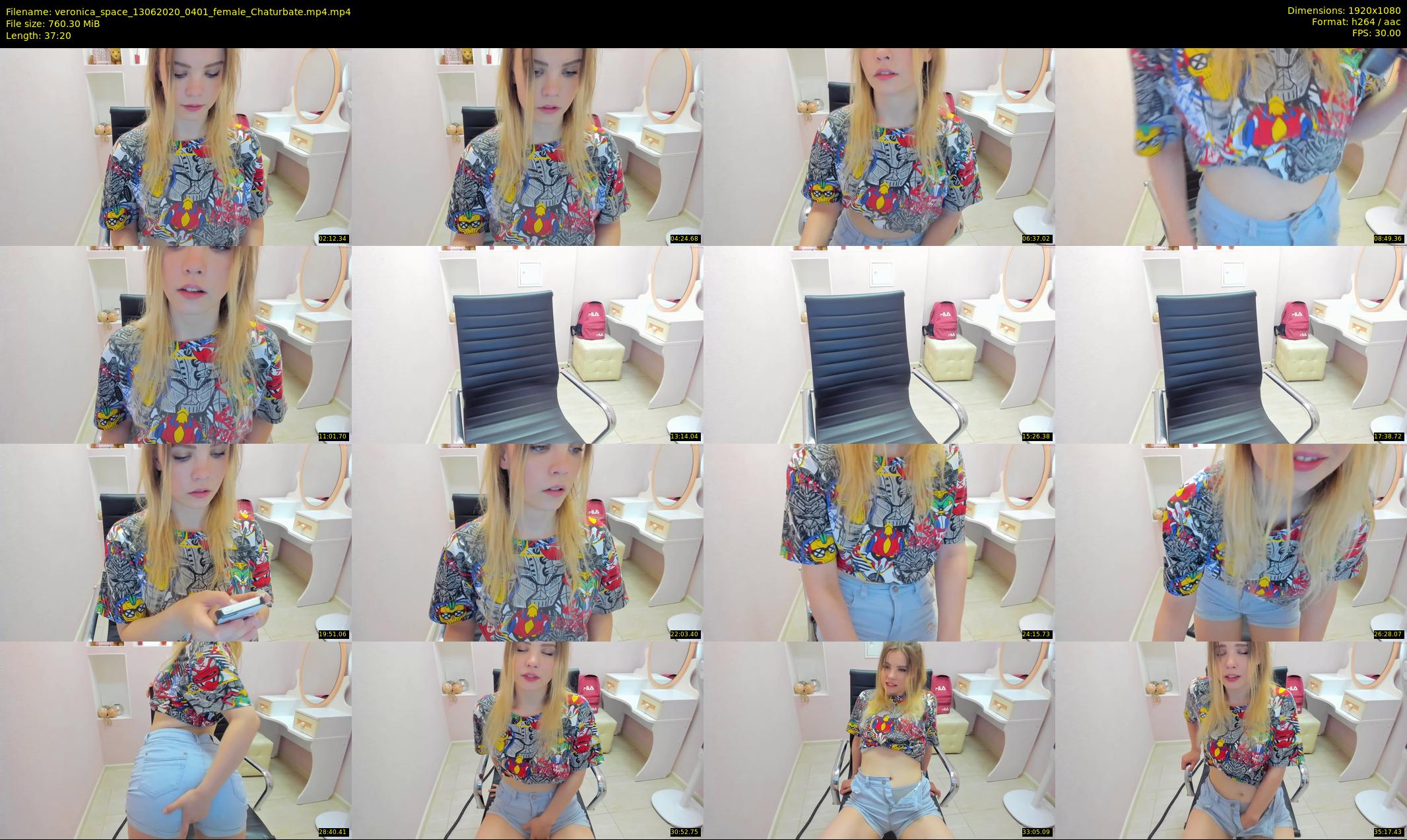 veronica_space — 38 minute Chaturbate female cam show recording, 1080p, Jun 13, 2020