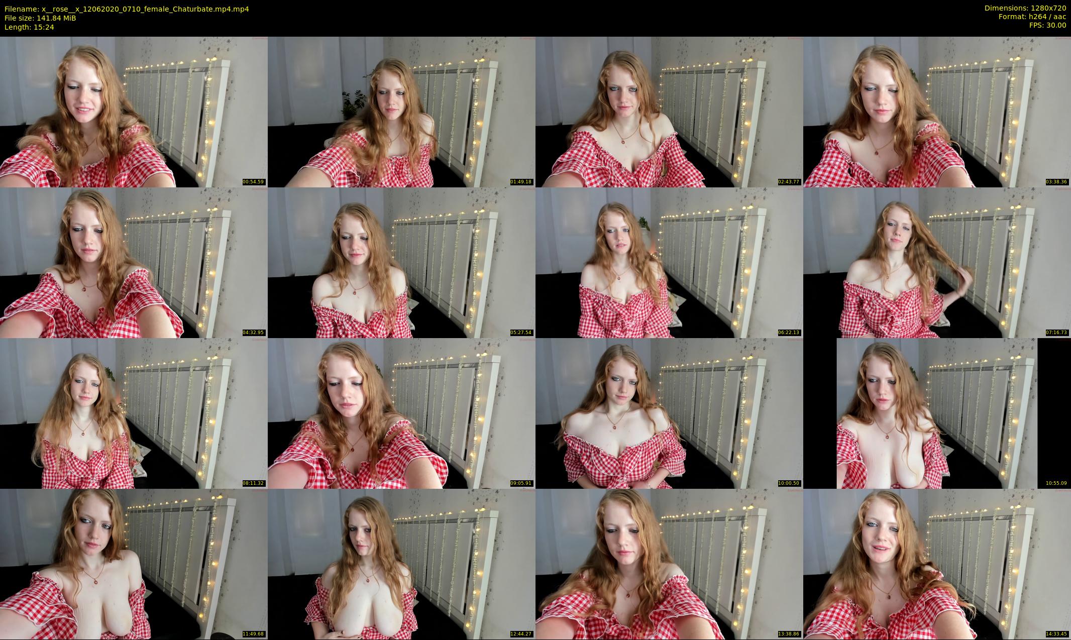 x__rose__x — 16 minute Chaturbate female cam show recording, 720p, Jun 12, 2020