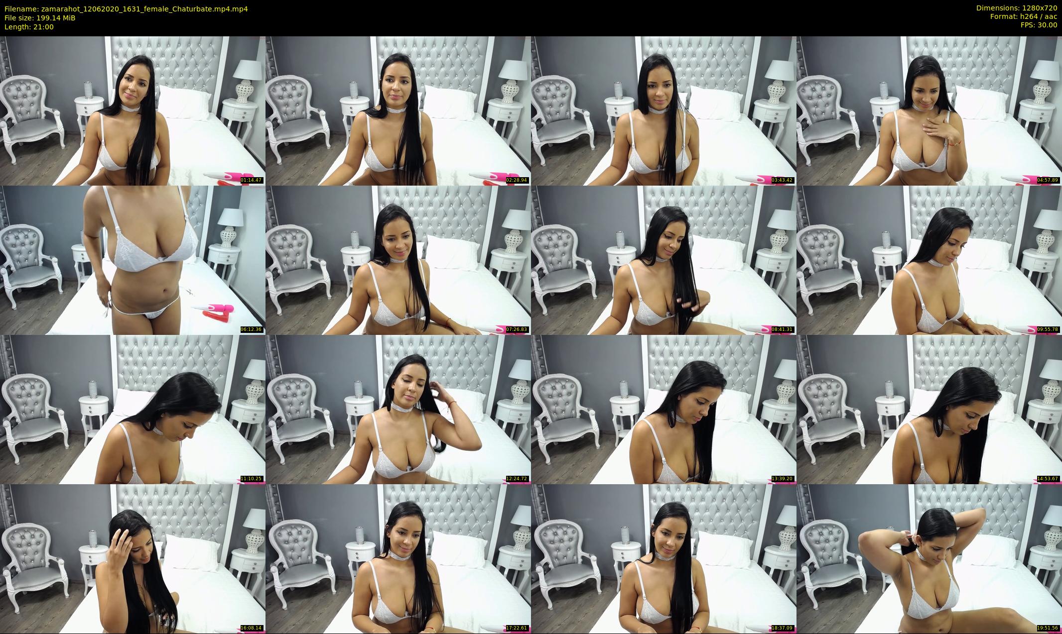zamarahot — 21 minute Chaturbate female cam show recording, 720p, Jun 12, 2020