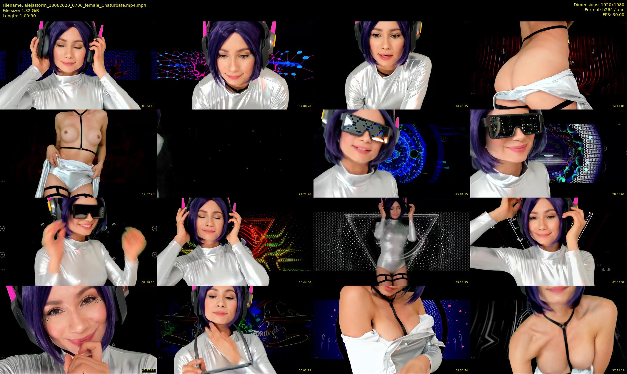 alejastorm — 61 minute Chaturbate female cam show recording, 1080p, Jun 13, 2020
