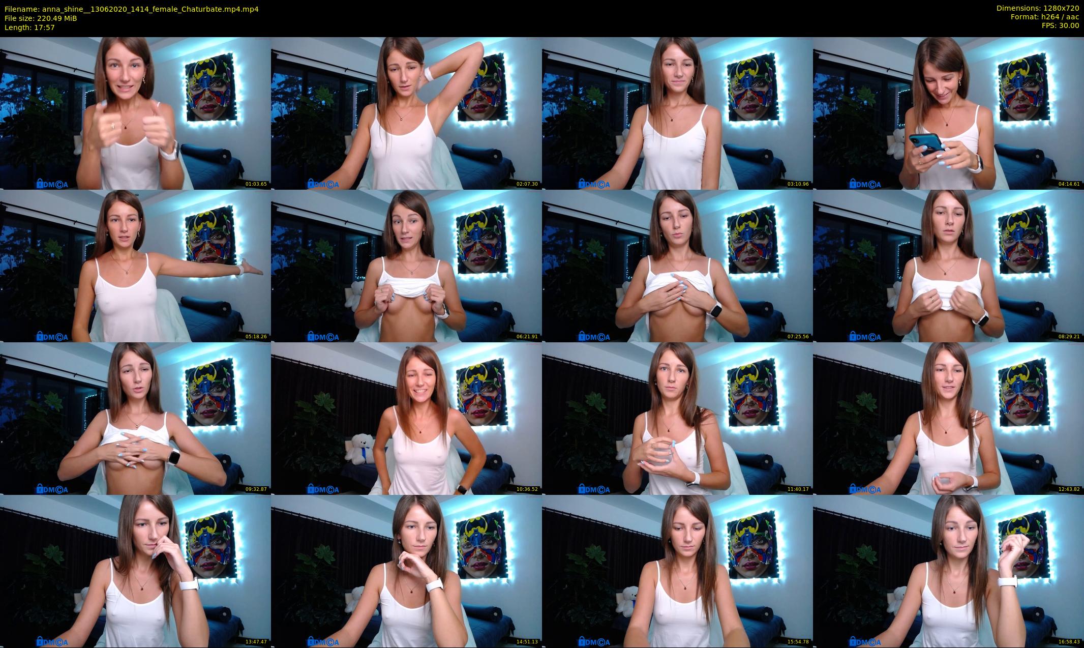 anna_shine_ — 18 minute Chaturbate female cam show recording, 720p, Jun 13, 2020