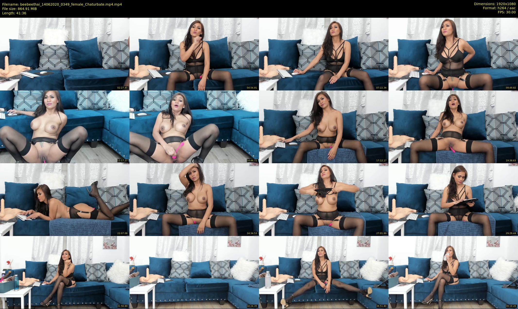 beebeethai — 42 minute Chaturbate female cam show recording, 1080p, Jun 14, 2020