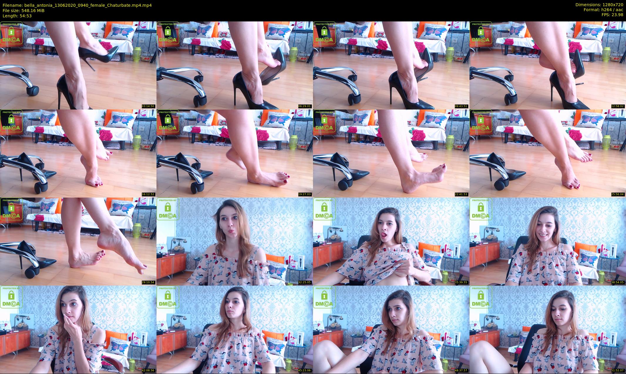 bella_antonia — 55 minute Chaturbate female cam show recording, 720p, Jun 13, 2020