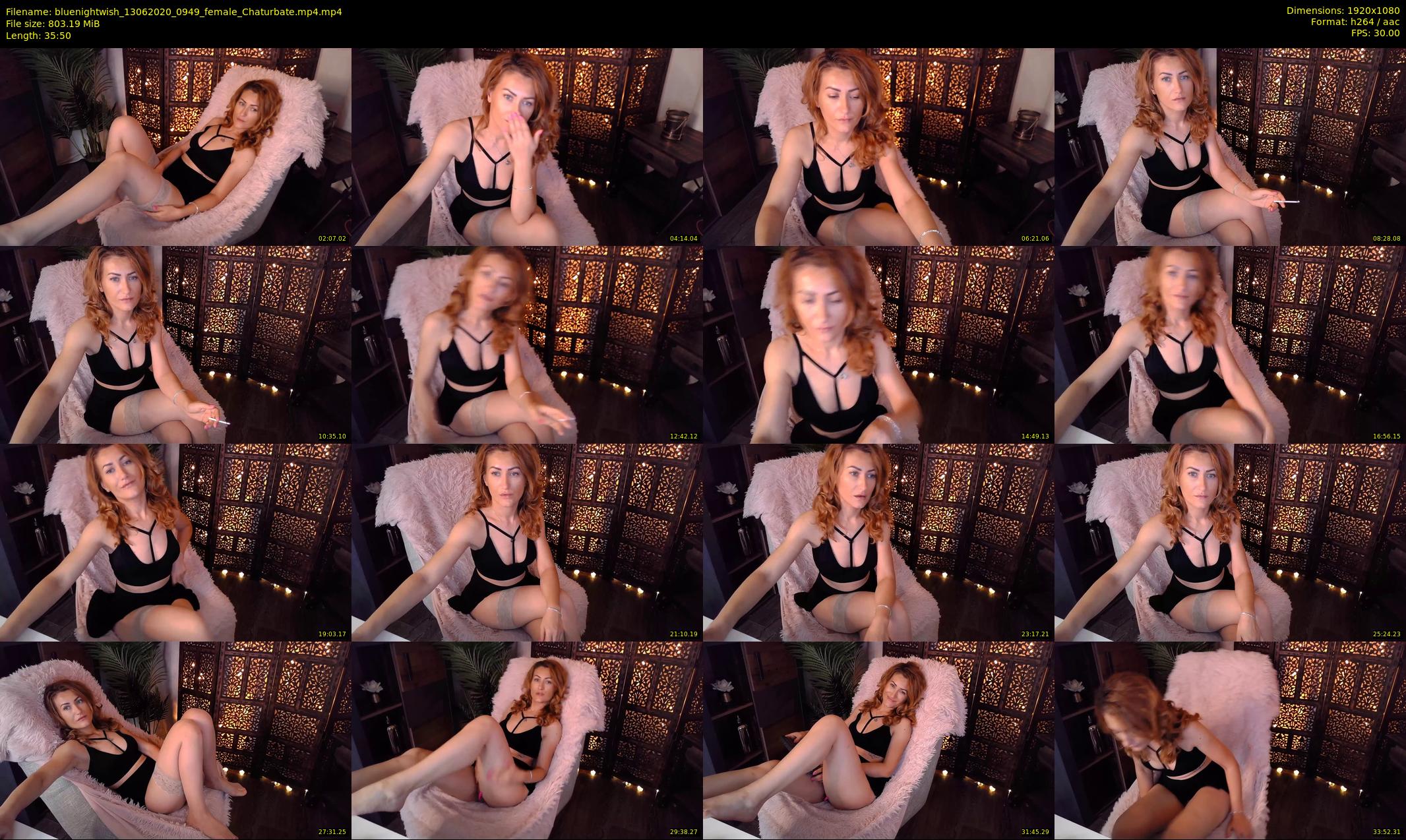 bluenightwish — 36 minute Chaturbate female cam show recording, 1080p, Jun 13, 2020