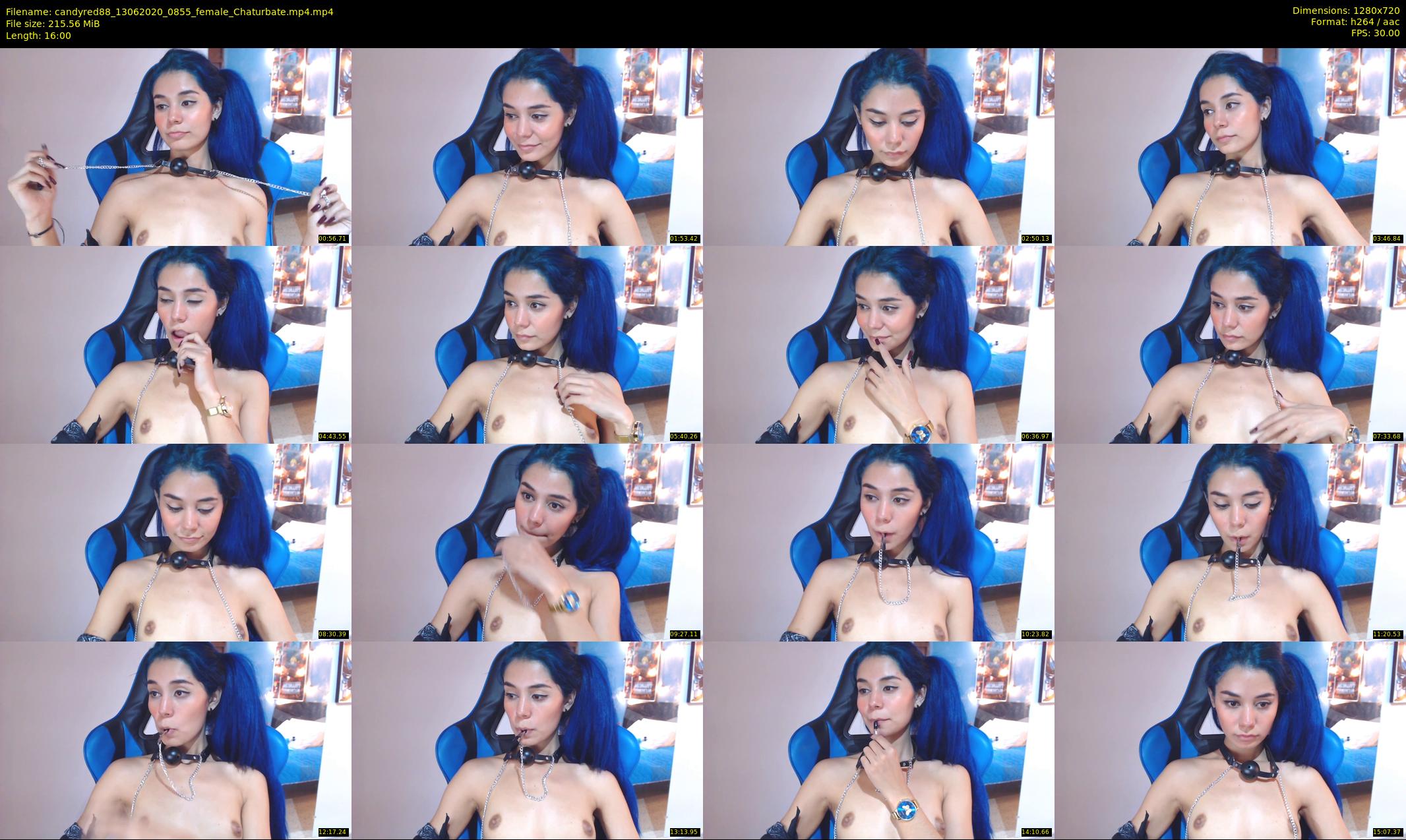 candyred88 — 16 minute Chaturbate female cam show recording, 720p, Jun 13, 2020