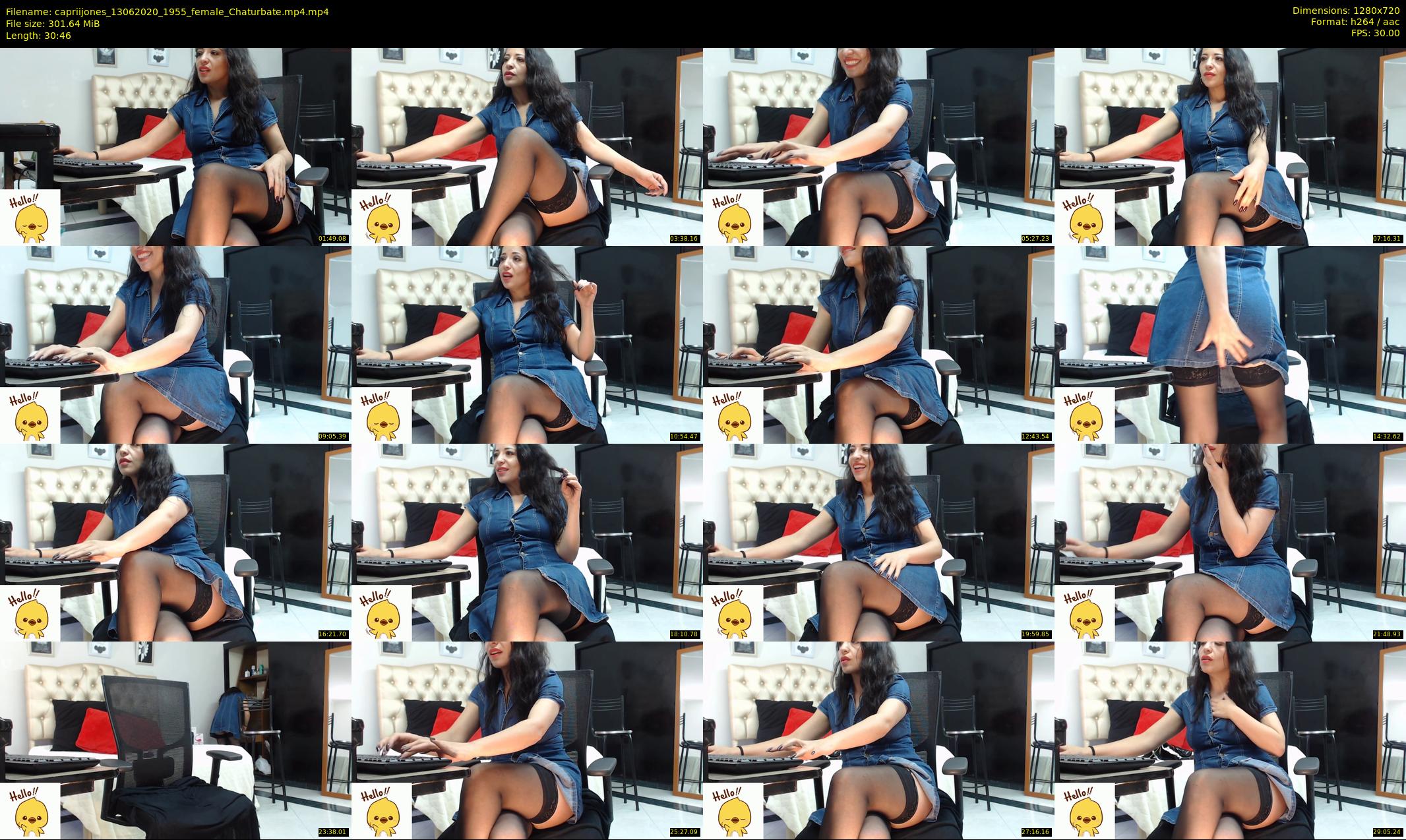 capriijones — 31 minute Chaturbate female cam show recording, 720p, Jun 13, 2020