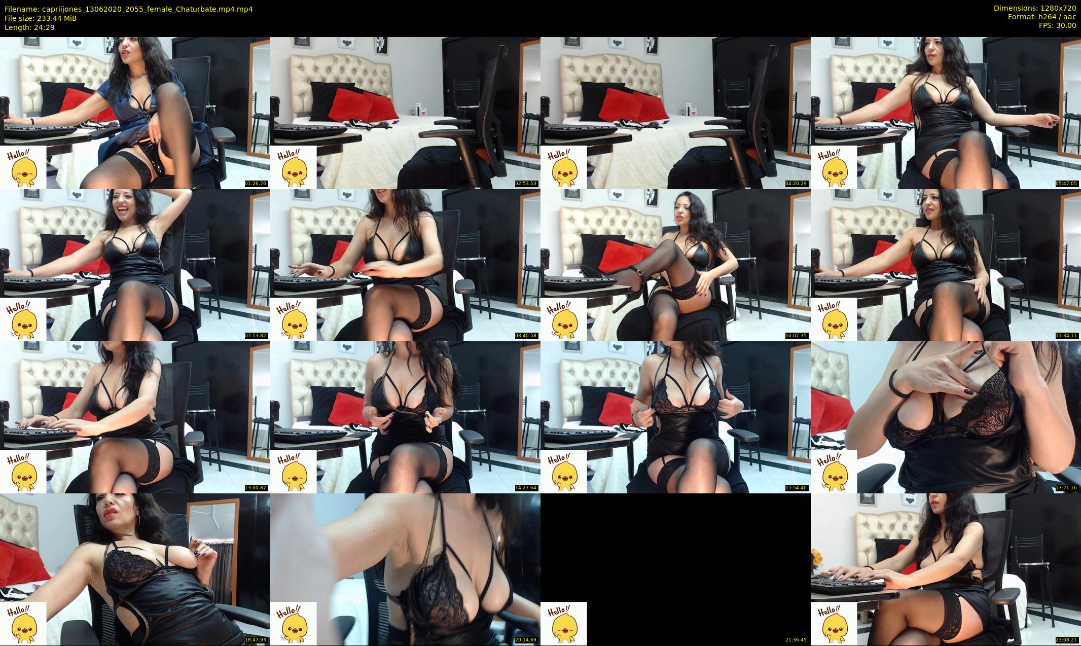 capriijones — 25 minute Chaturbate female cam show recording, 720p, Jun 13, 2020
