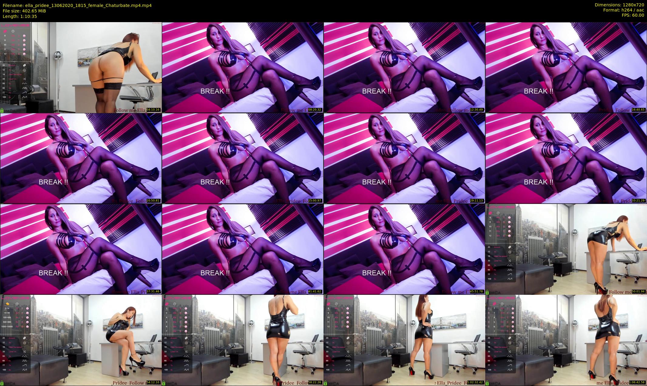 ella_pridee — 71 minute Chaturbate female cam show recording, 720p, Jun 13, 2020
