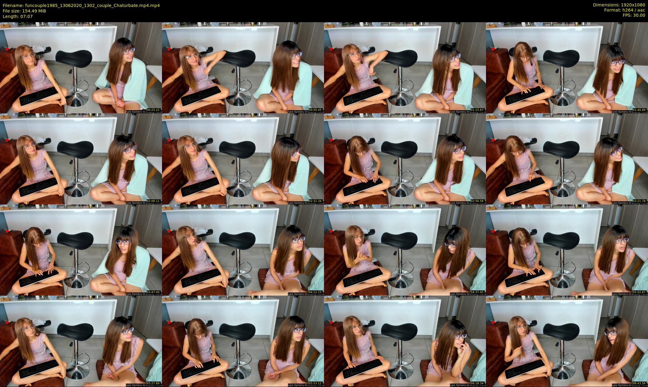 funcouple1985 — 8 minute Chaturbate couple cam show recording, 1080p, Jun 13, 2020