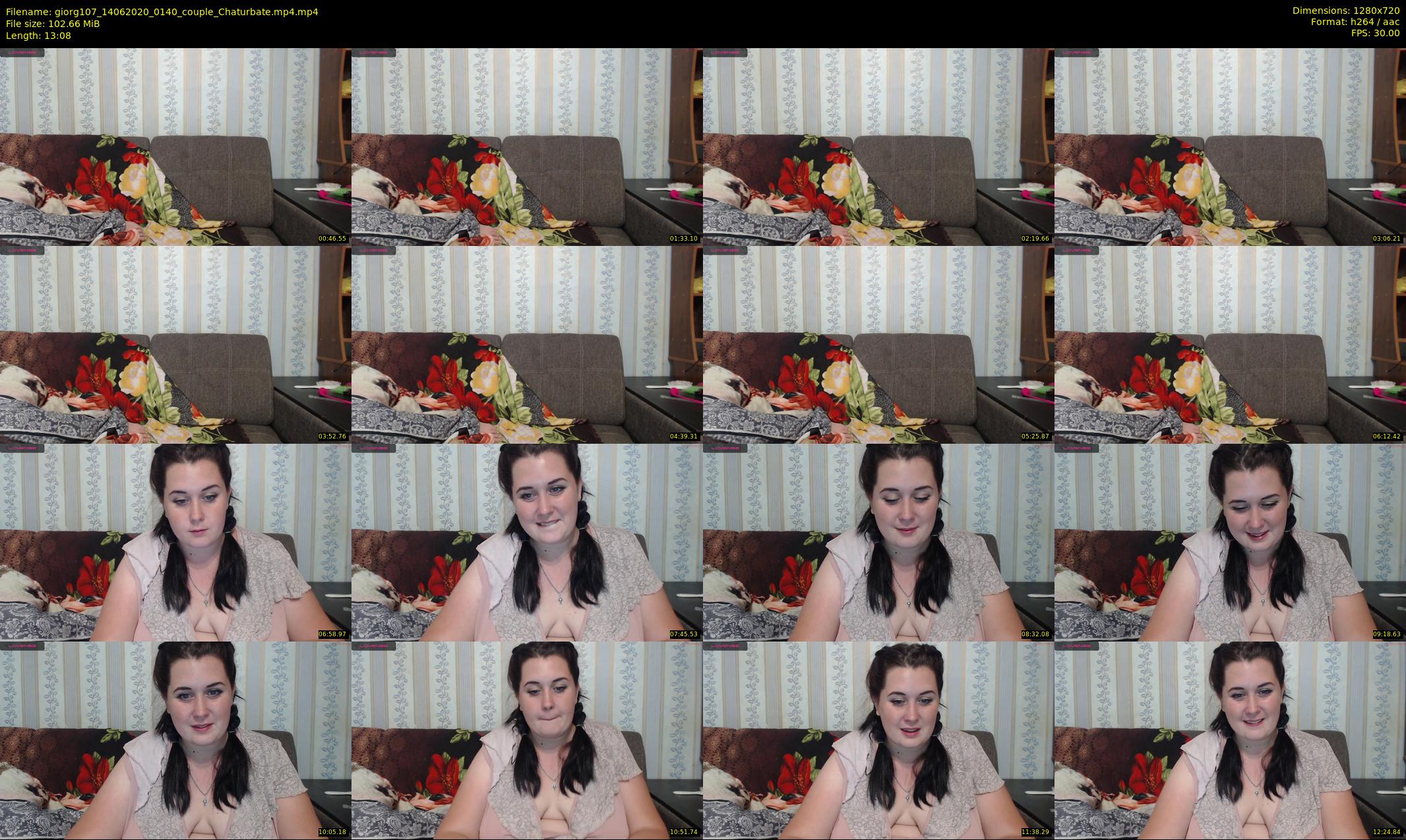 giorg107 — 14 minute Chaturbate couple cam show recording, 720p, Jun 14, 2020